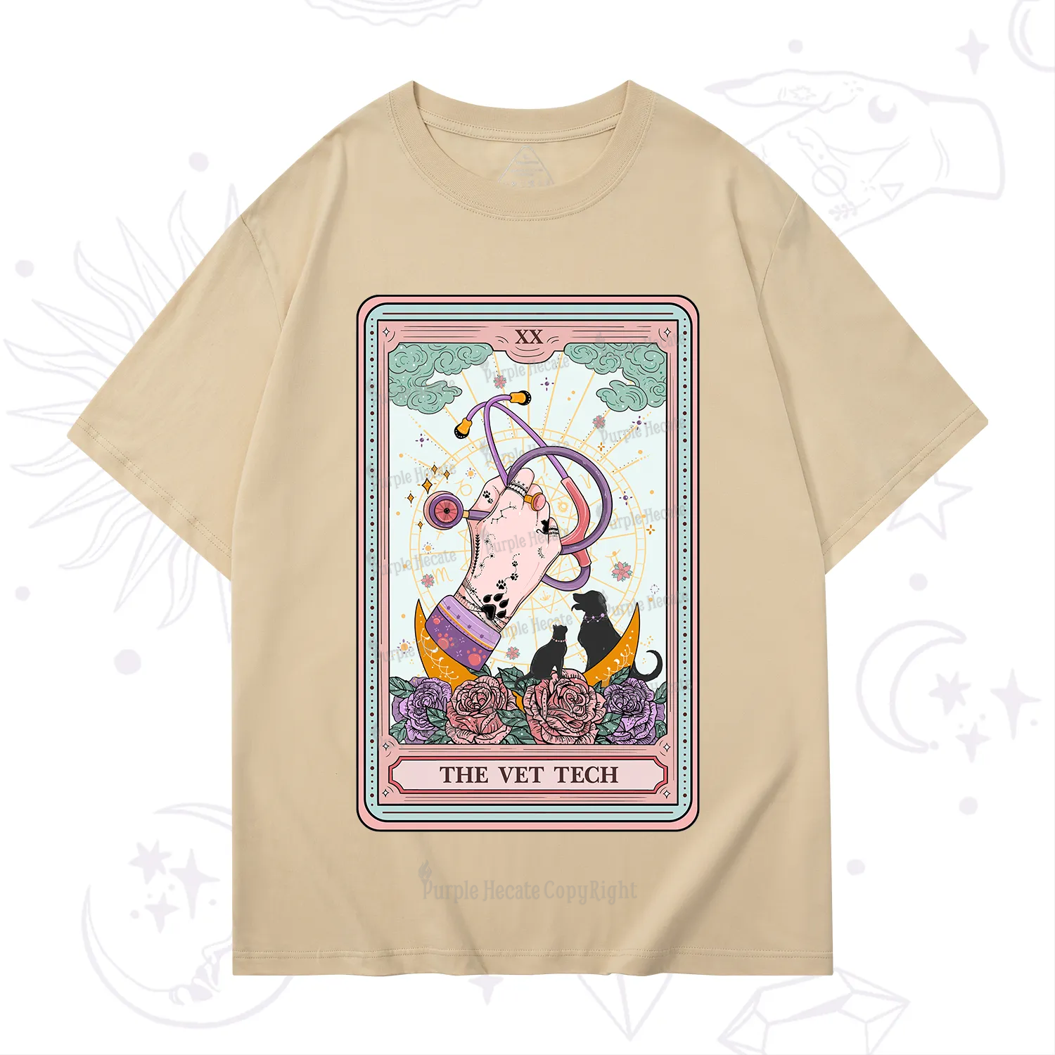 Purplehecate The Vet Tech Tarot T-Shirt