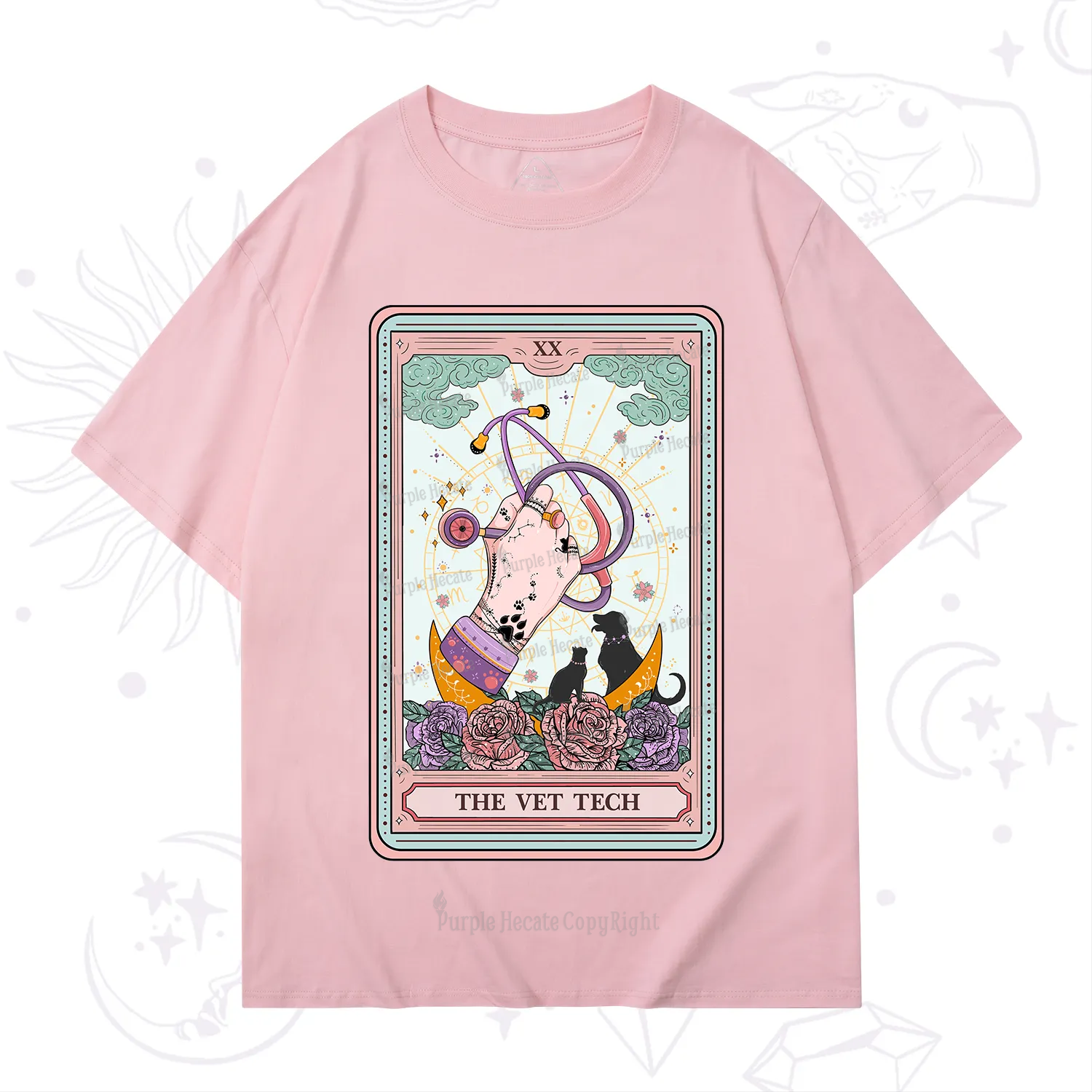 Purplehecate The Vet Tech Tarot T-Shirt