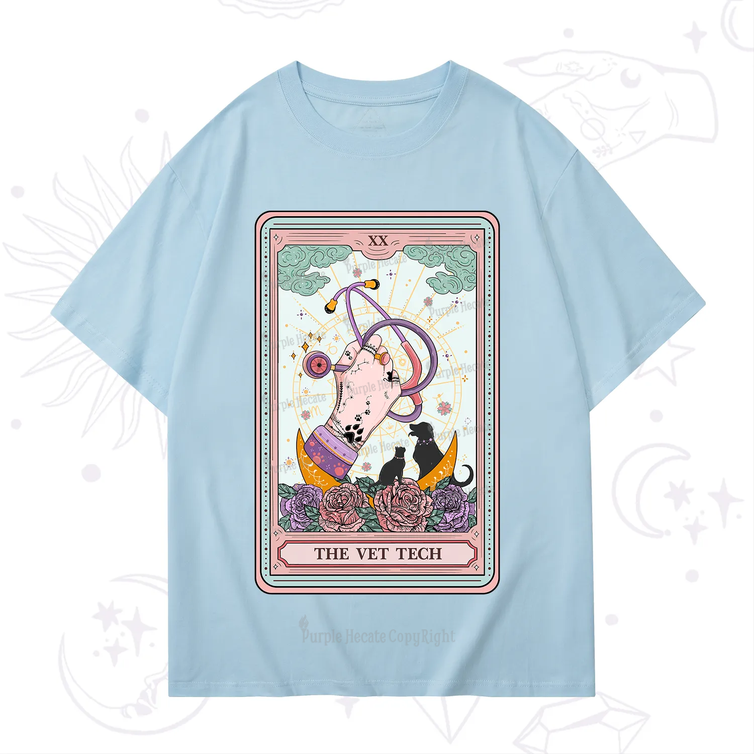 Purplehecate The Vet Tech Tarot T-Shirt