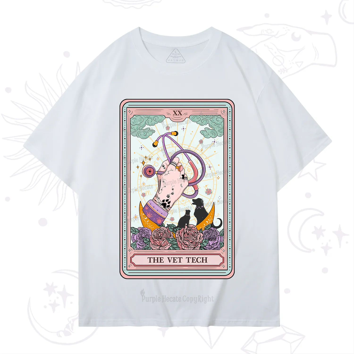 Purplehecate The Vet Tech Tarot T-Shirt