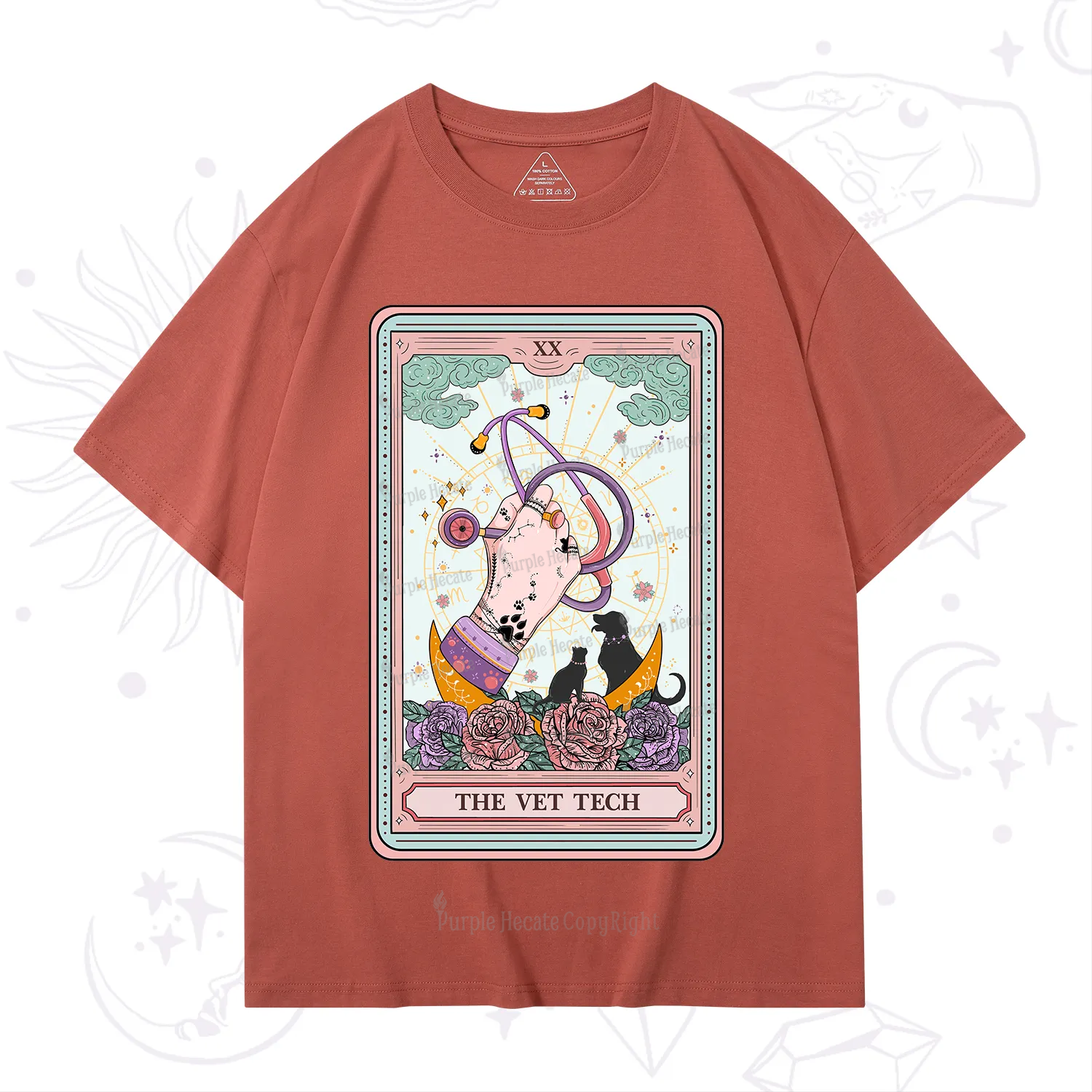 Purplehecate The Vet Tech Tarot T-Shirt