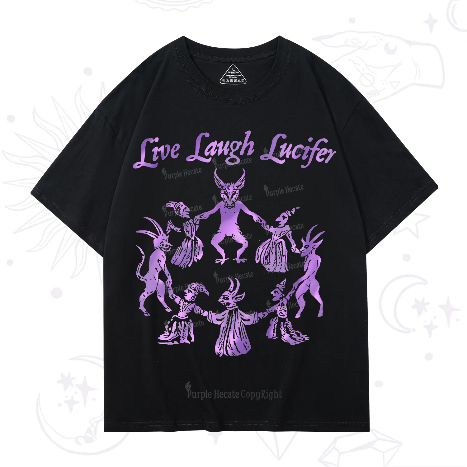 Purplehecate Live Laugh Lucifer Satanic T-Shirt