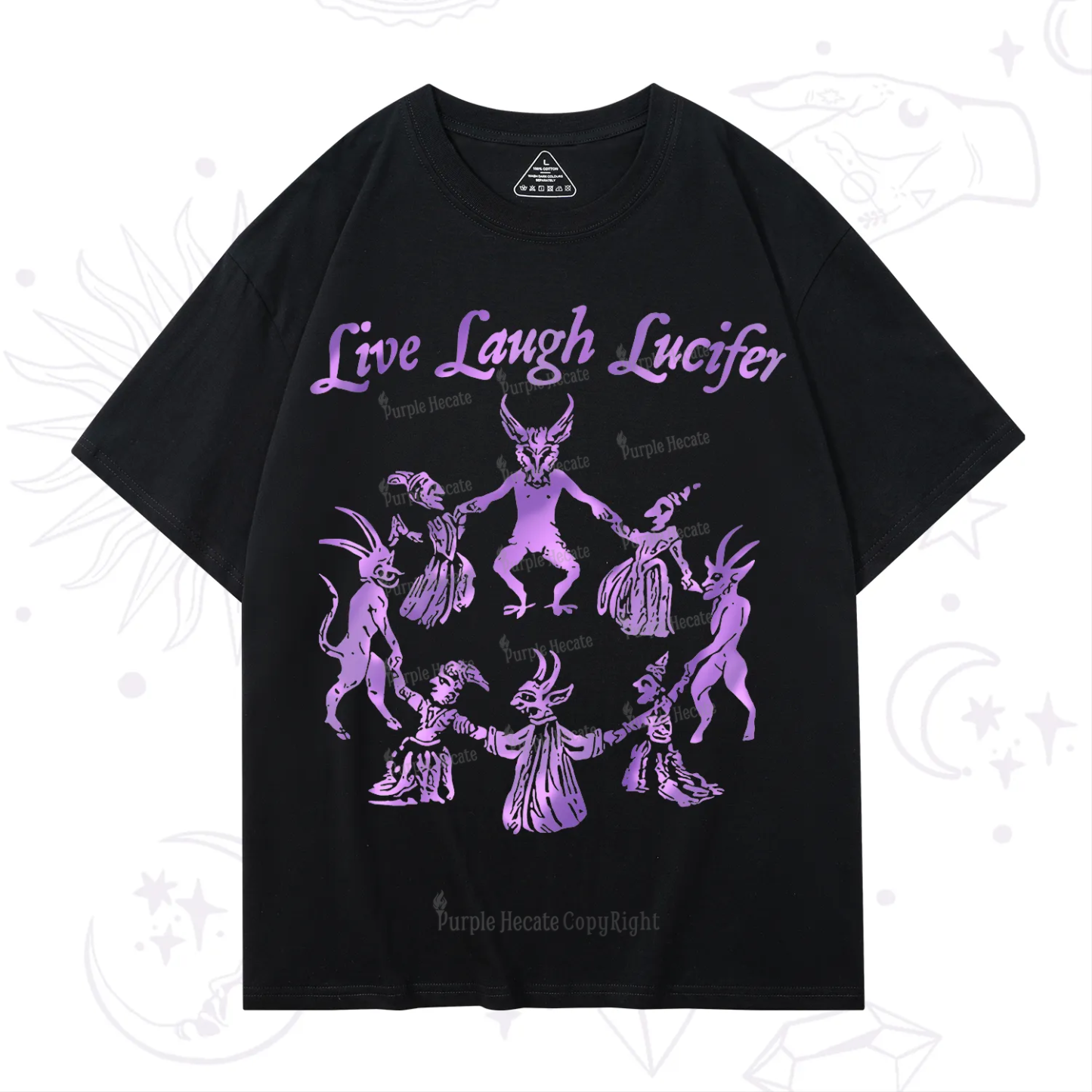 Purplehecate Live Laugh Lucifer Satanic T-Shirt