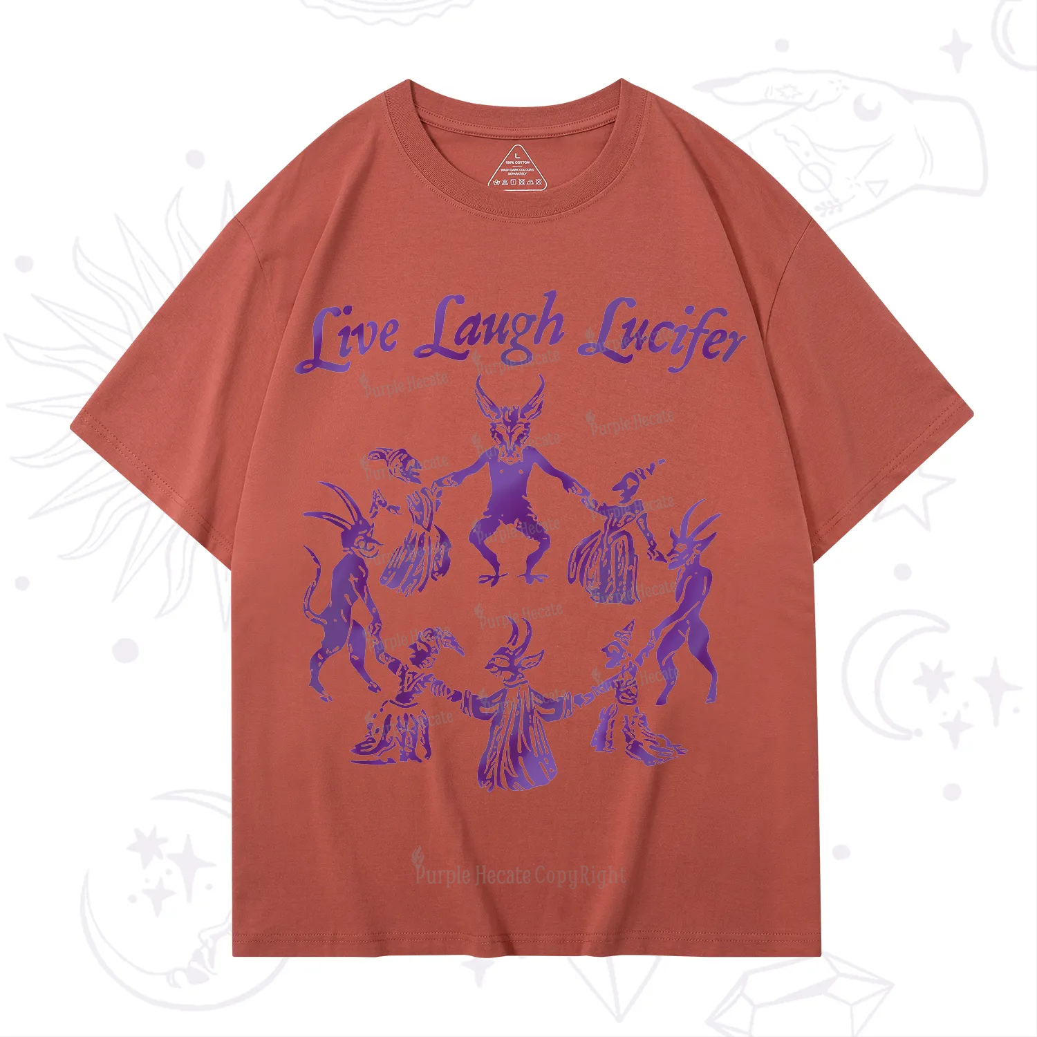 Purplehecate Live Laugh Lucifer Satanic T-Shirt