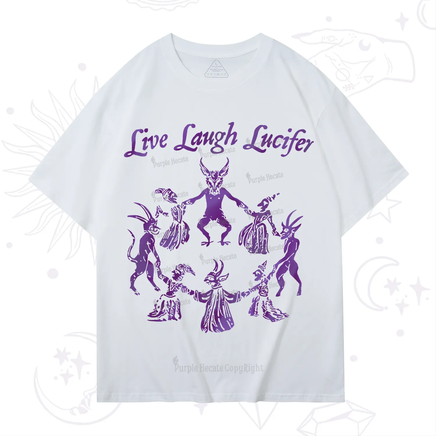 Purplehecate Live Laugh Lucifer Satanic T-Shirt