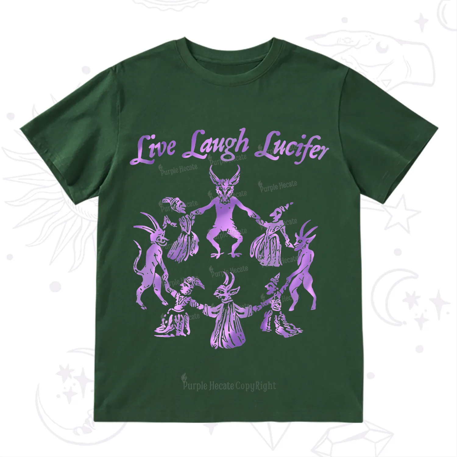Purplehecate Live Laugh Lucifer Satanic T-Shirt