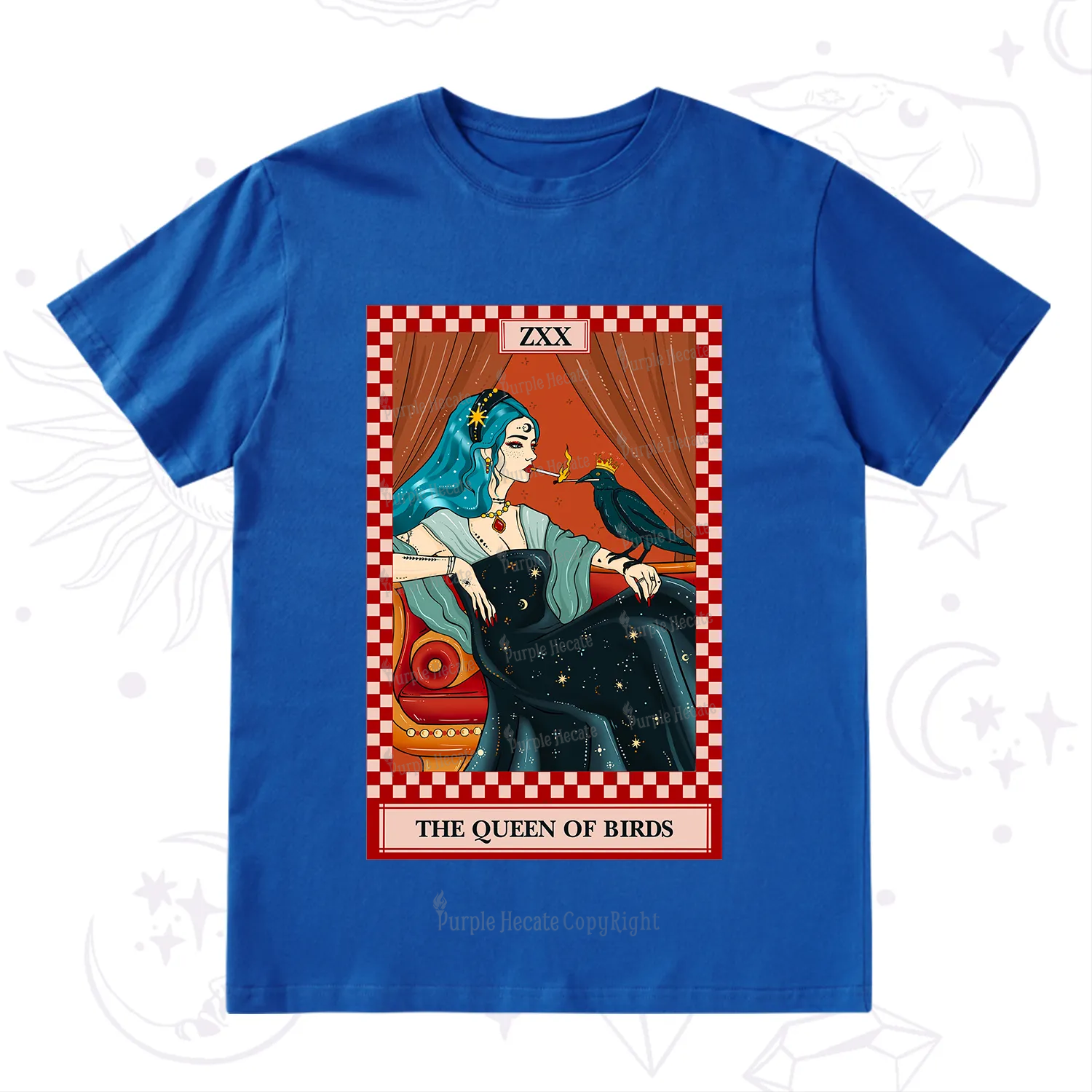 Purplehecate The Queen Of Birds Tarot  T-Shirt