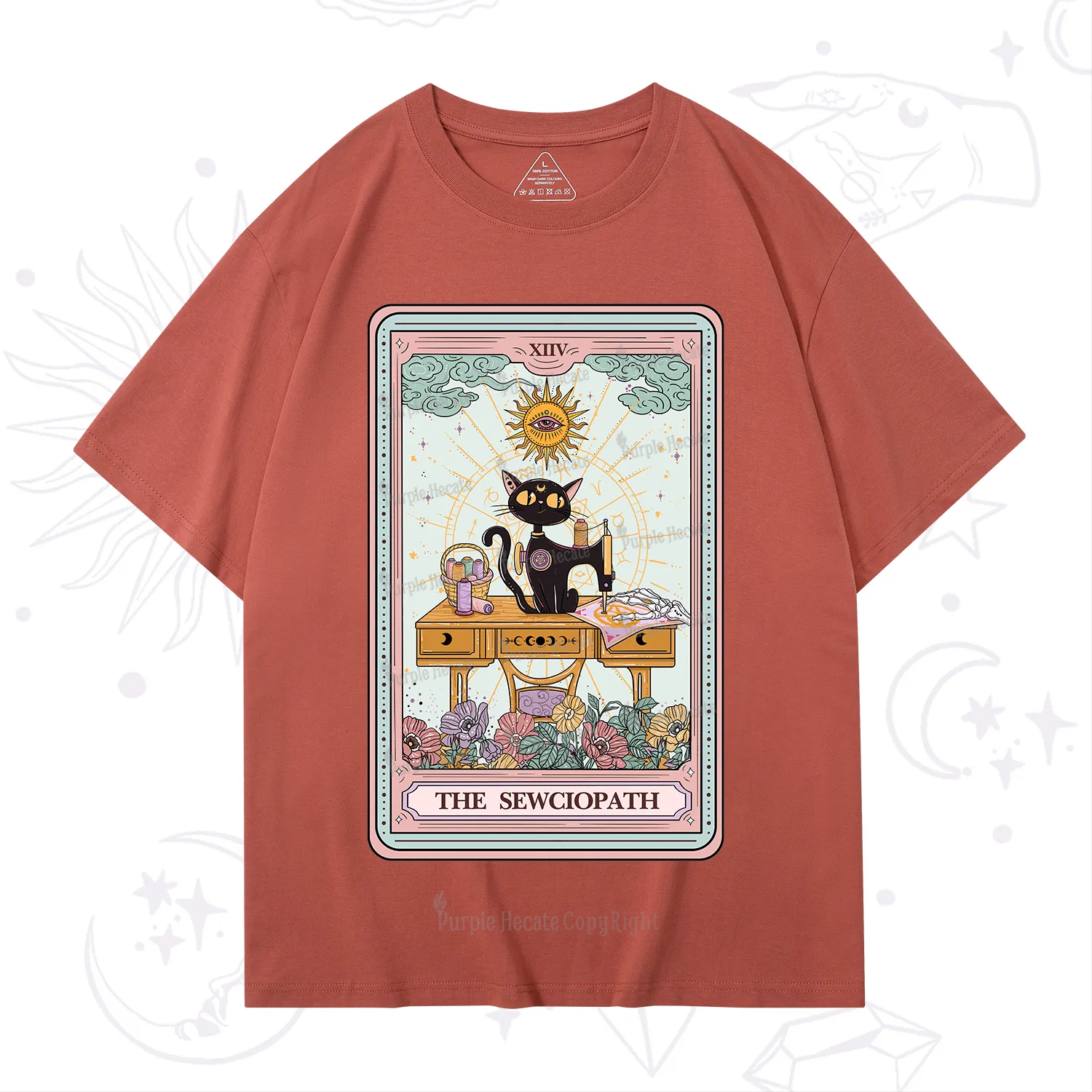 Purplehecate The Sewciopath Tarot Card T-Shirt