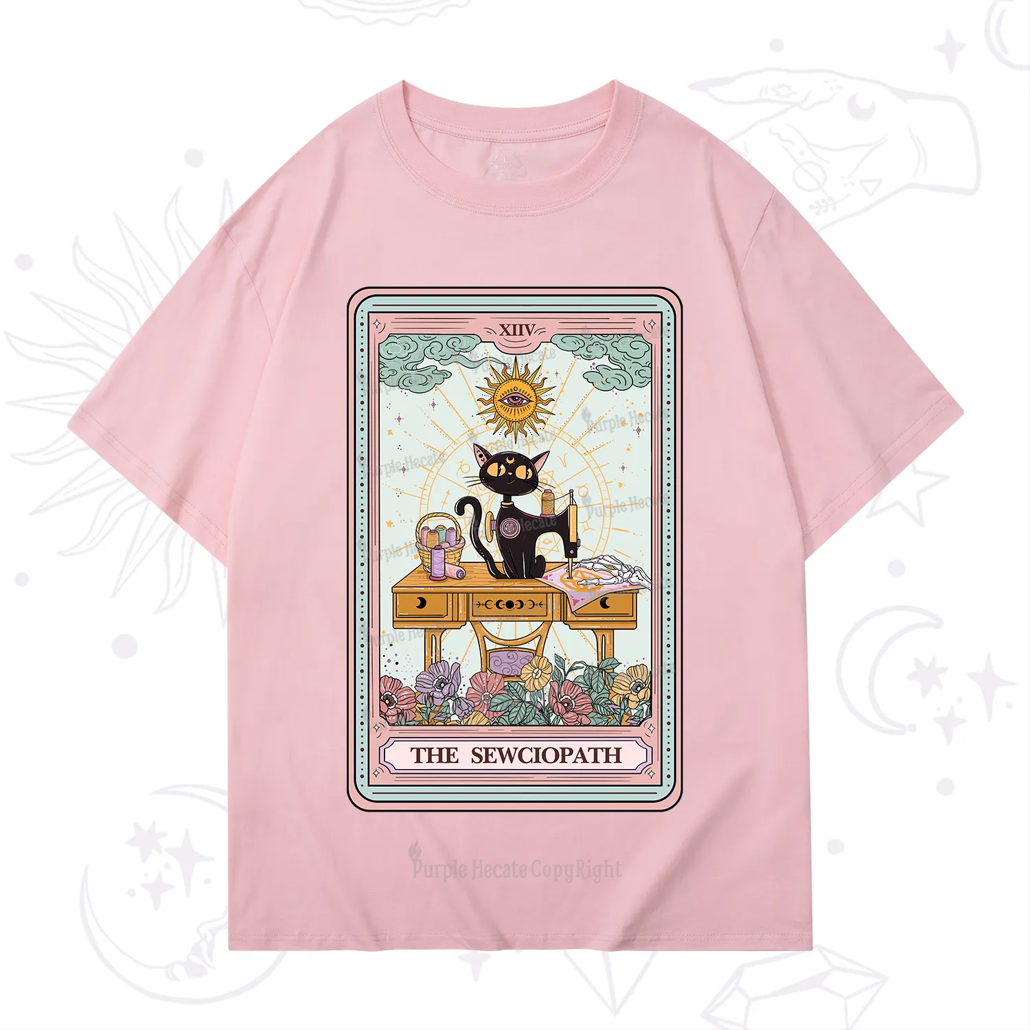 Purplehecate The Sewciopath Tarot Card T-Shirt