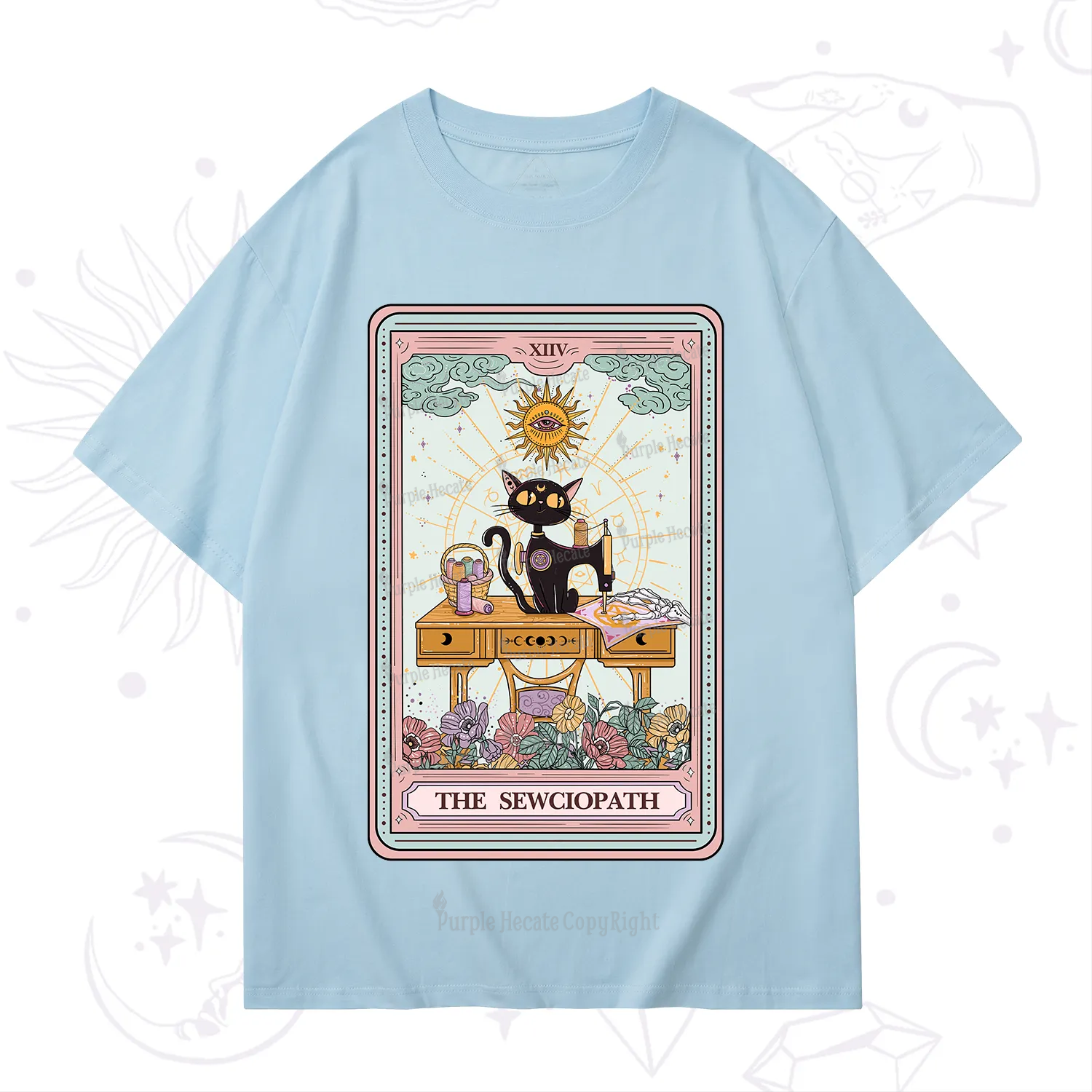 Purplehecate The Sewciopath Tarot Card T-Shirt