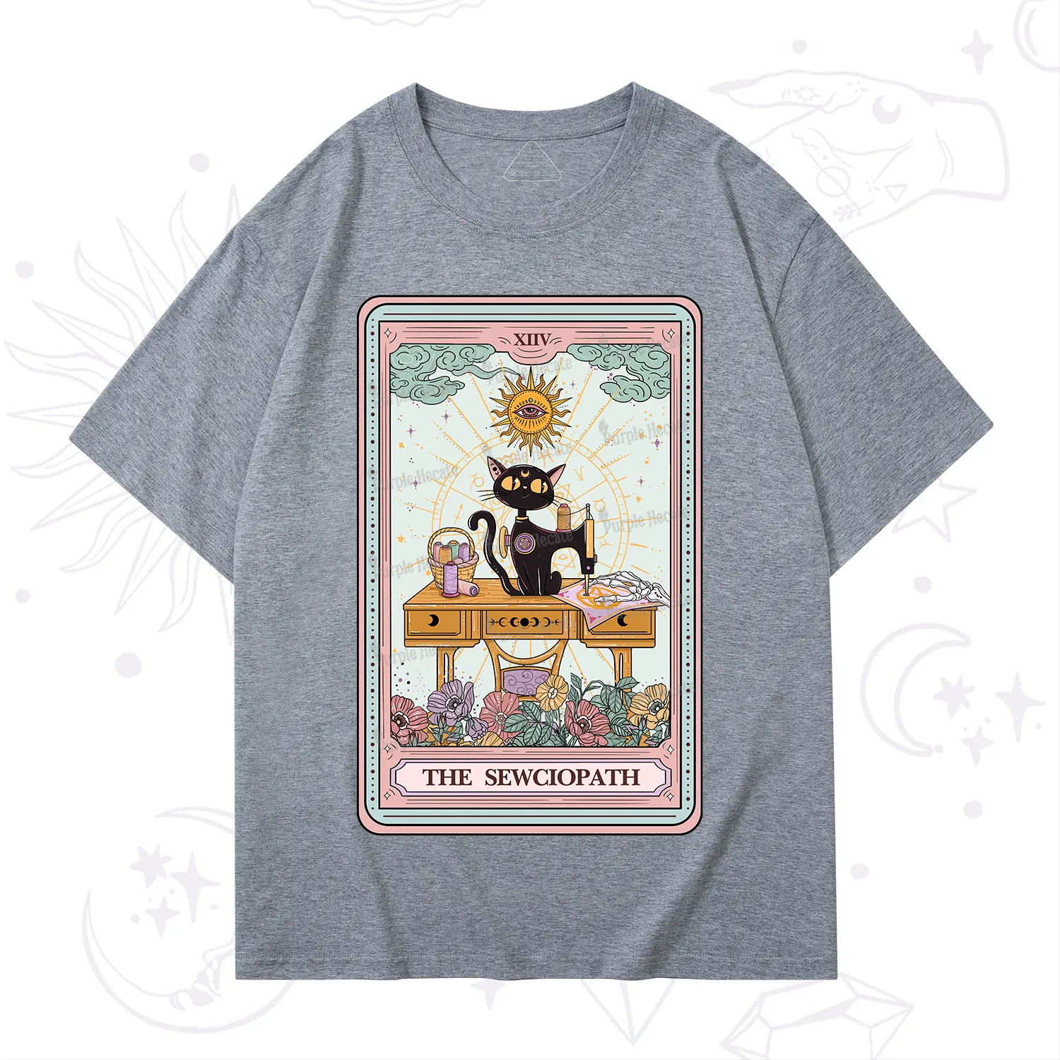 Purplehecate The Sewciopath Tarot Card T-Shirt