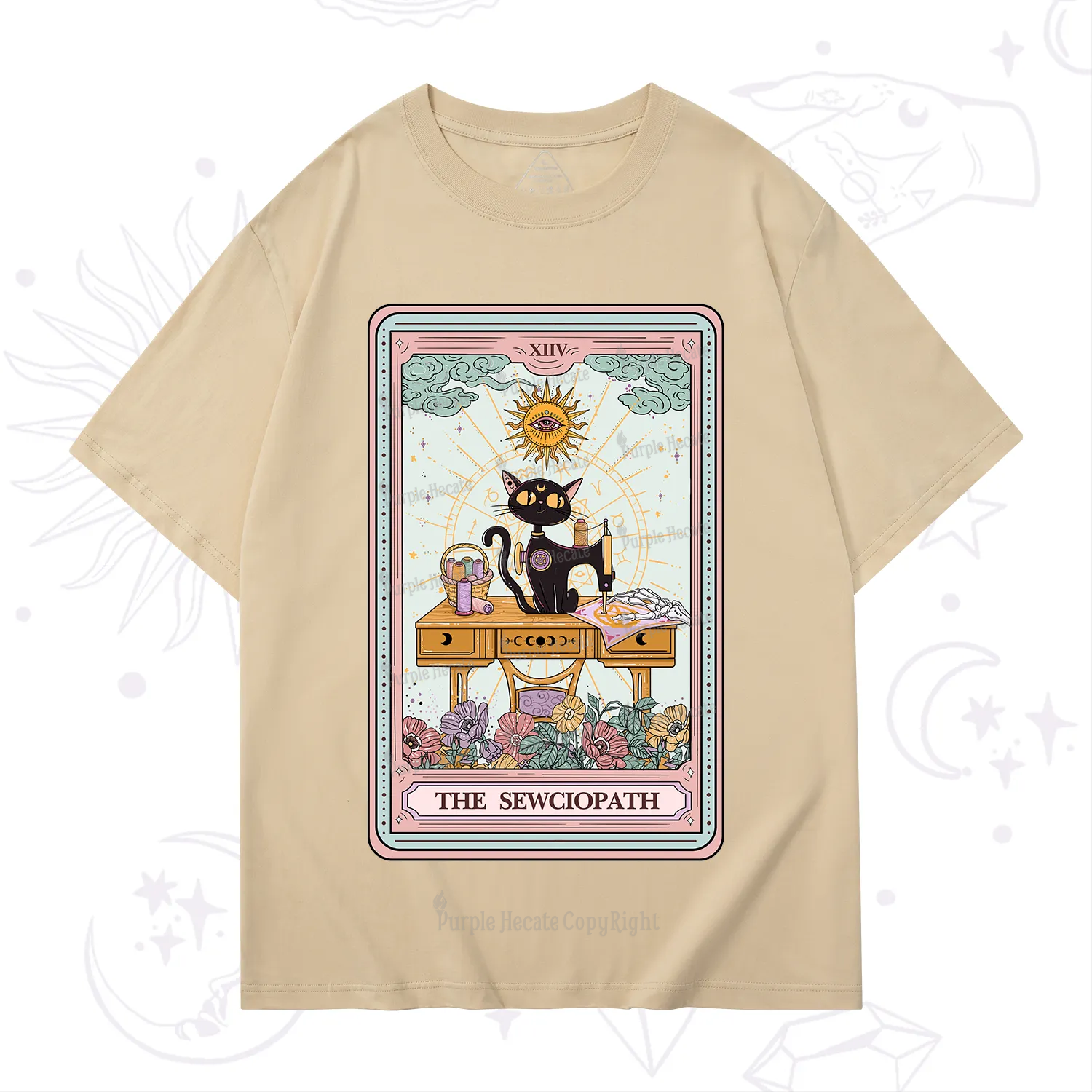 Purplehecate The Sewciopath Tarot Card T-Shirt