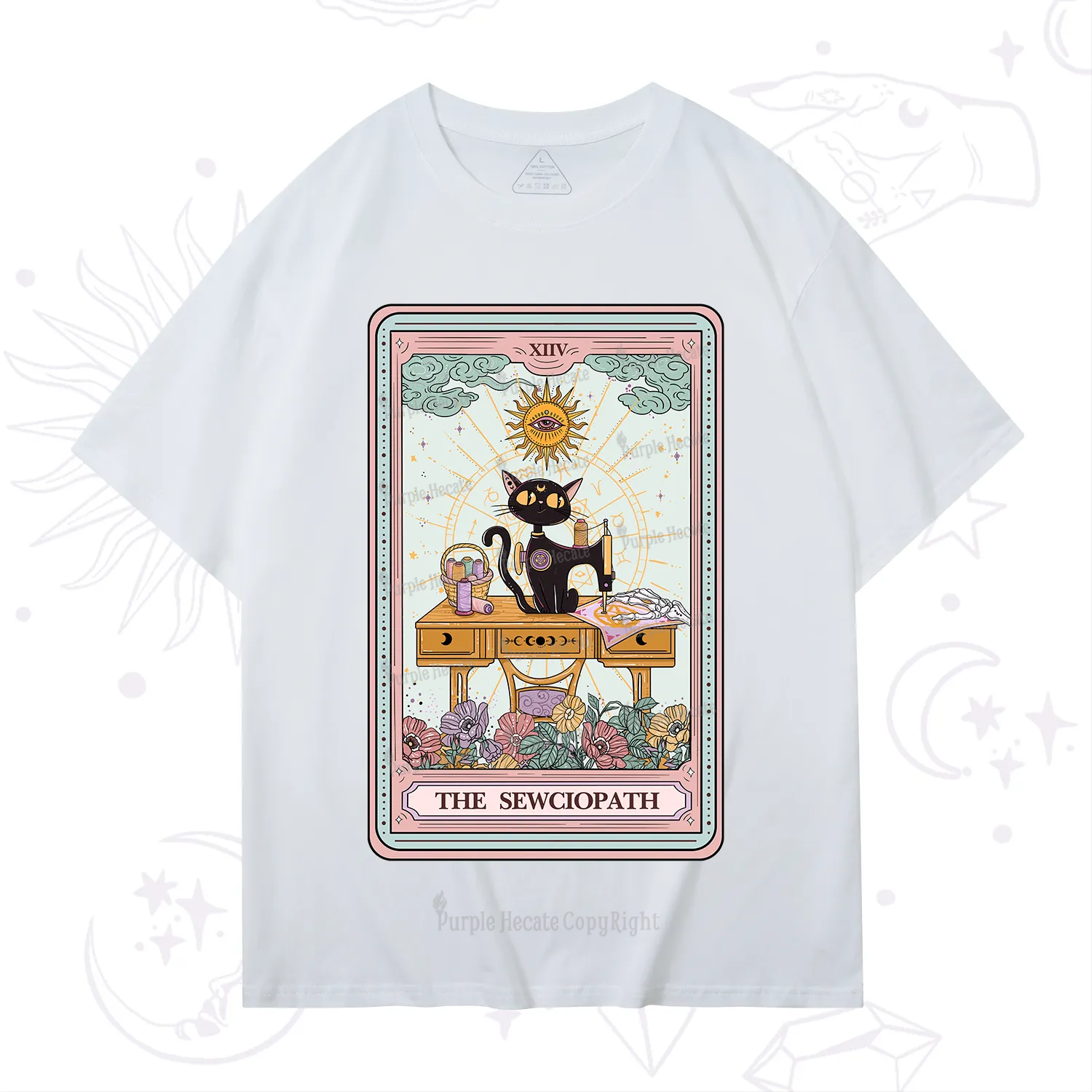 Purplehecate The Sewciopath Tarot Card T-Shirt