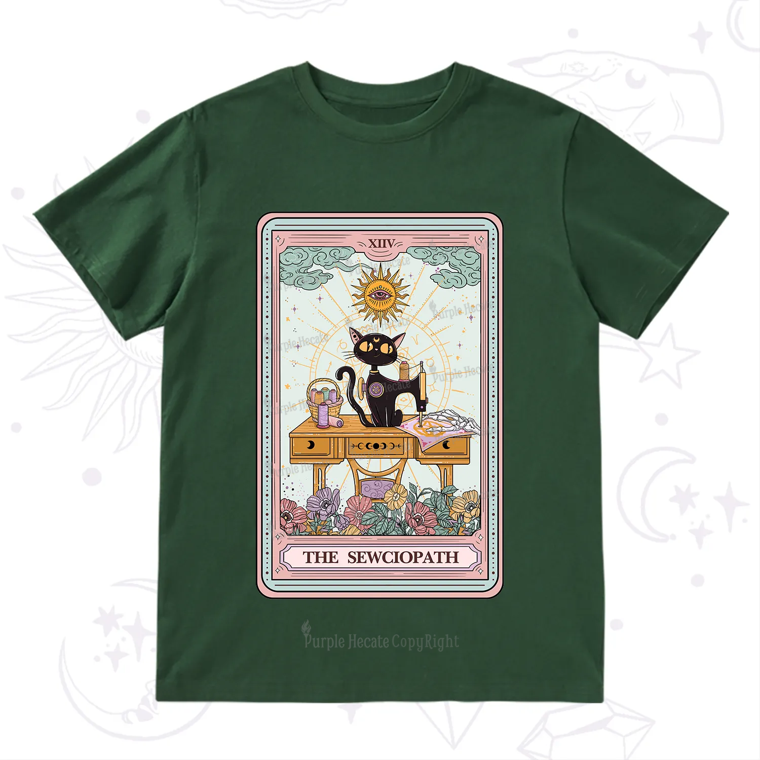 Purplehecate The Sewciopath Tarot Card T-Shirt