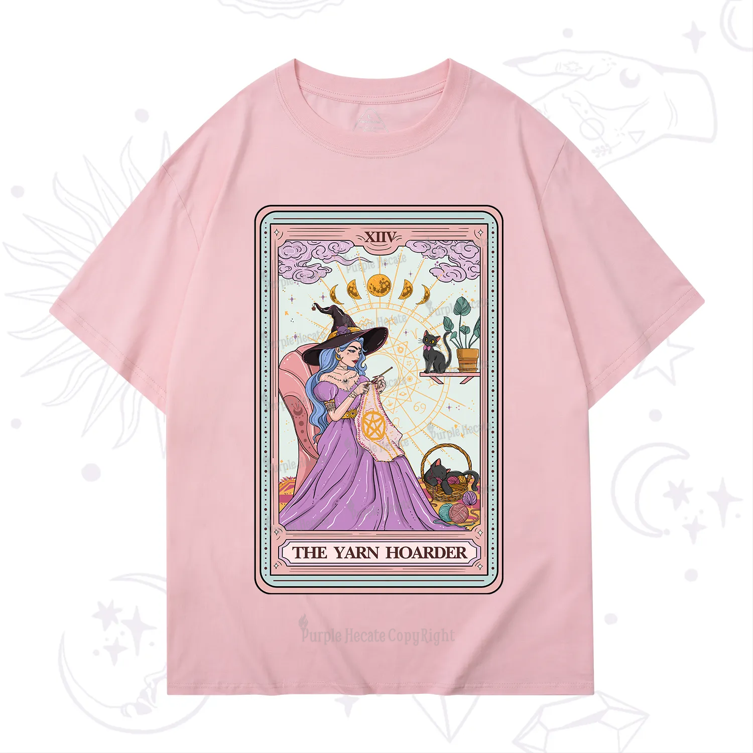 Purplehecate The Yarn Hoarder Tarot T-Shirt