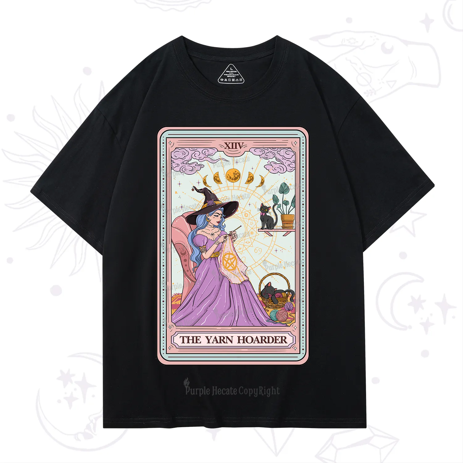 Purplehecate The Yarn Hoarder Tarot T-Shirt