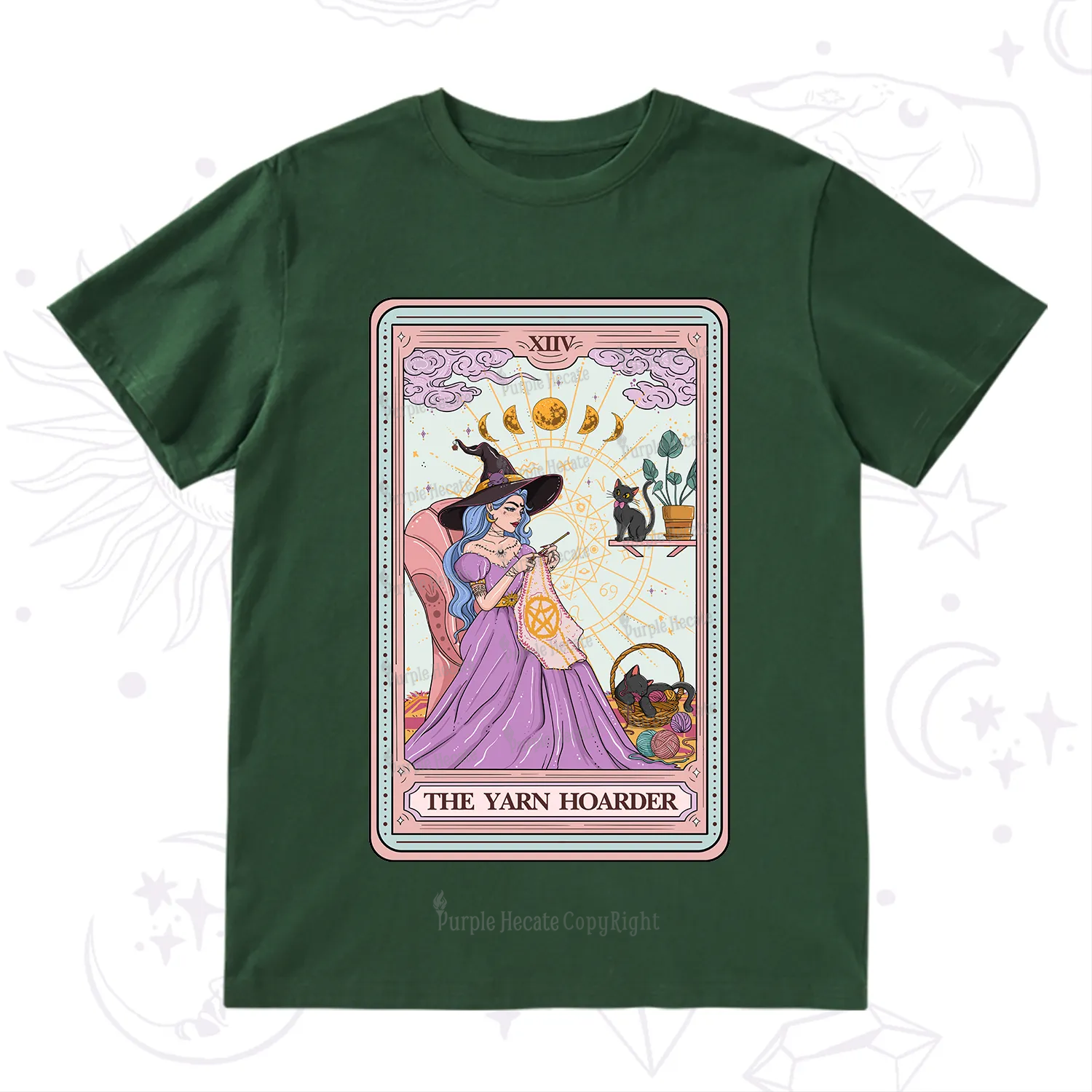 Purplehecate The Yarn Hoarder Tarot T-Shirt