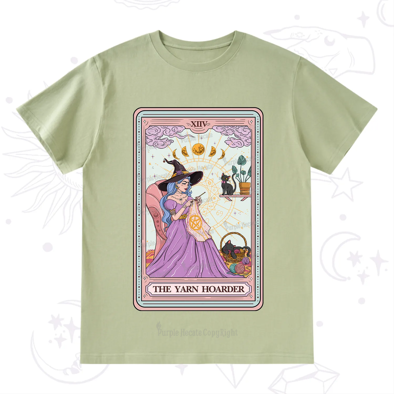 Purplehecate The Yarn Hoarder Tarot T-Shirt