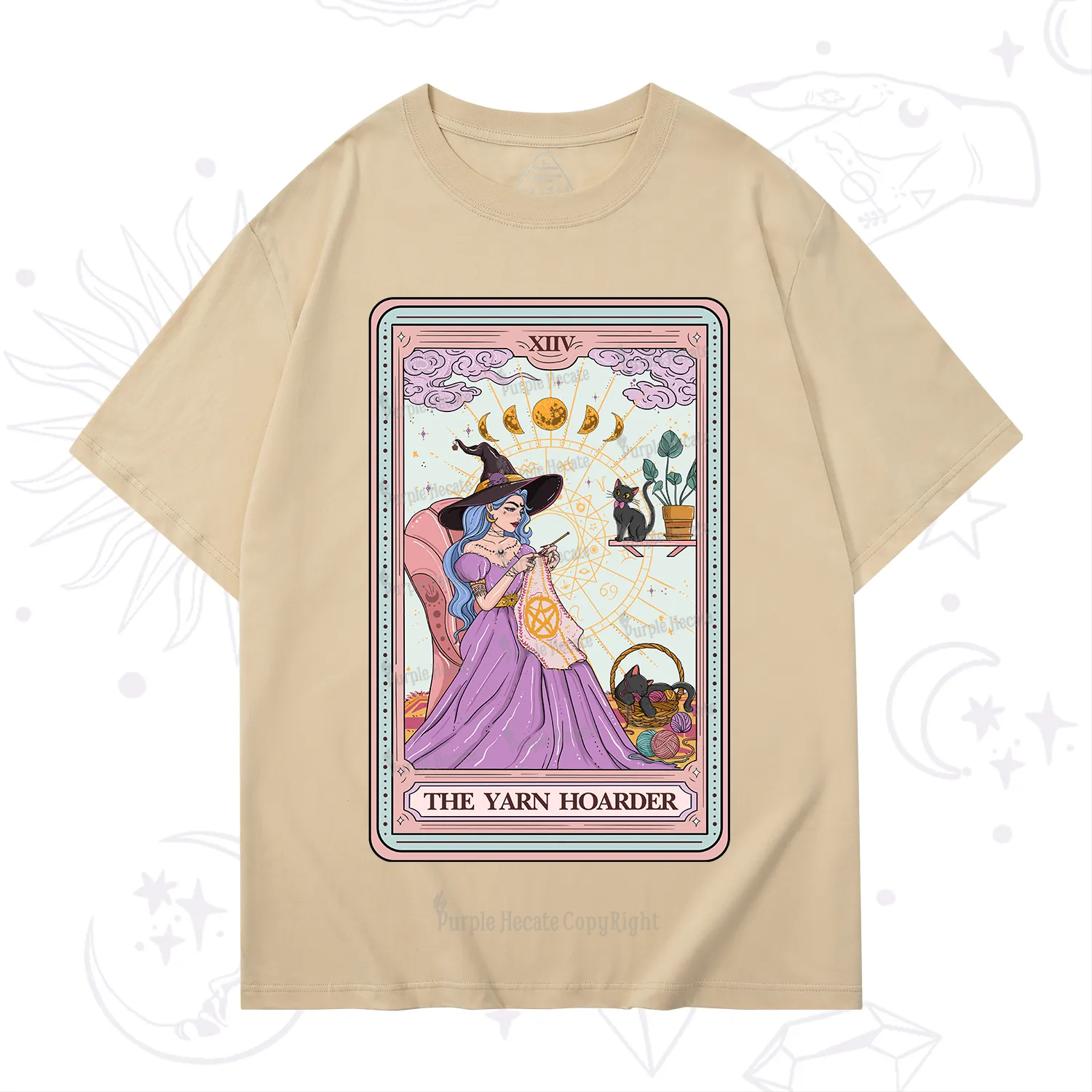 Purplehecate The Yarn Hoarder Tarot T-Shirt