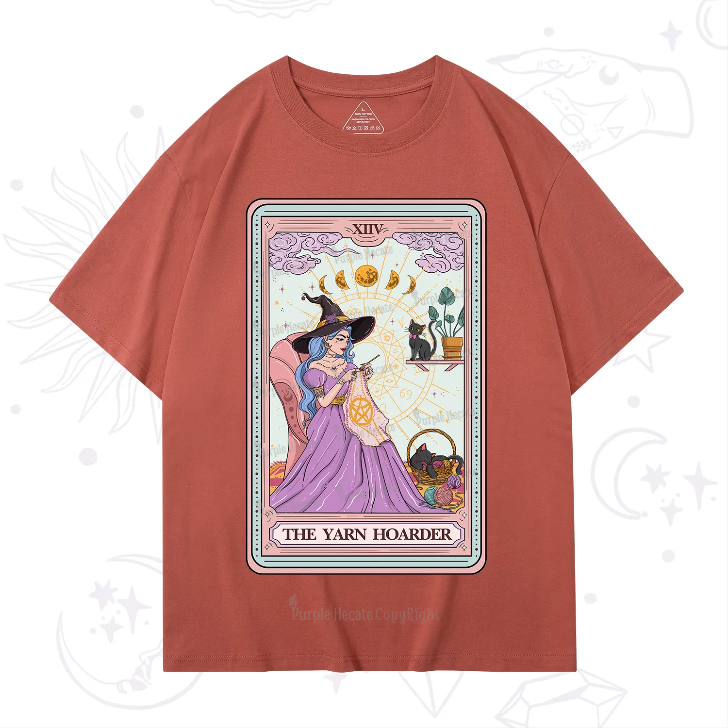 Purplehecate The Yarn Hoarder Tarot T-Shirt