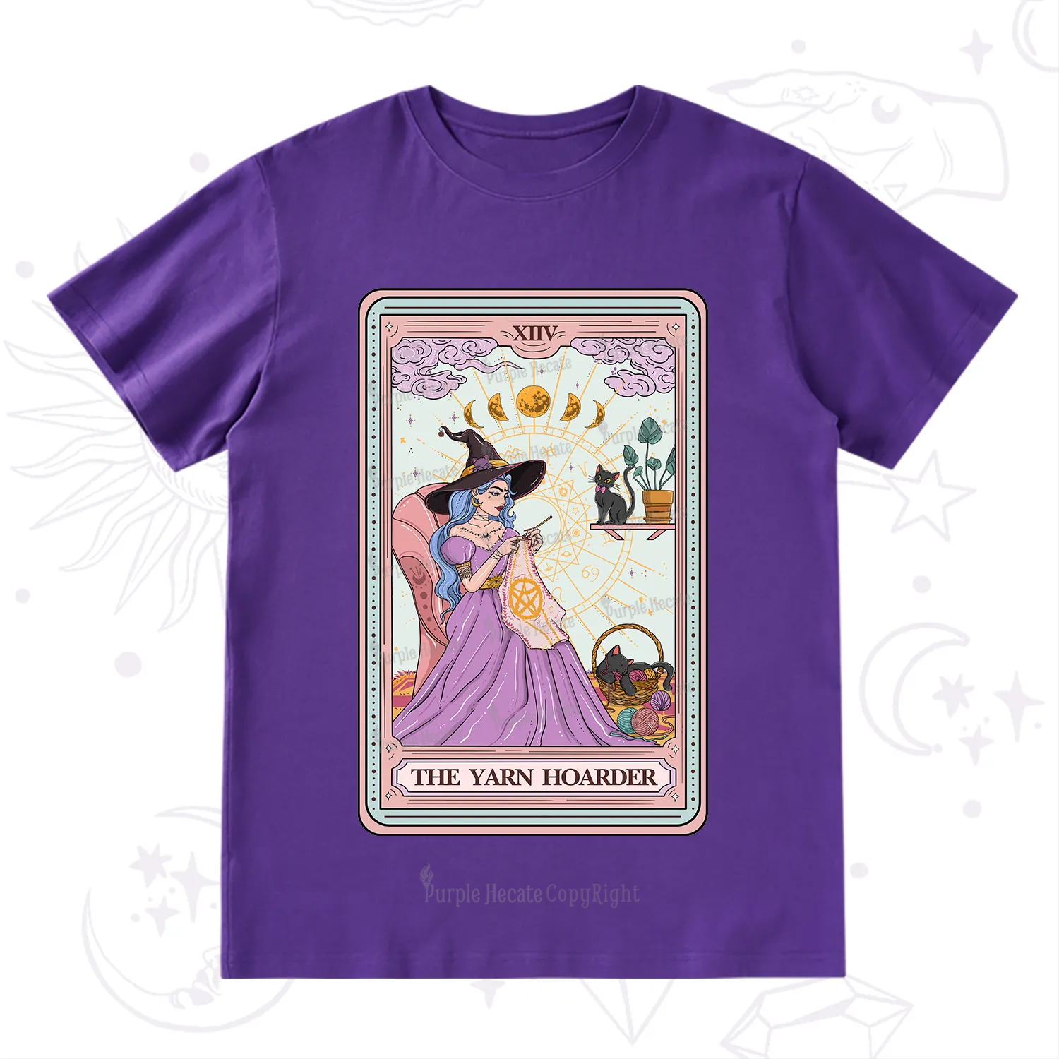 Purplehecate The Yarn Hoarder Tarot T-Shirt