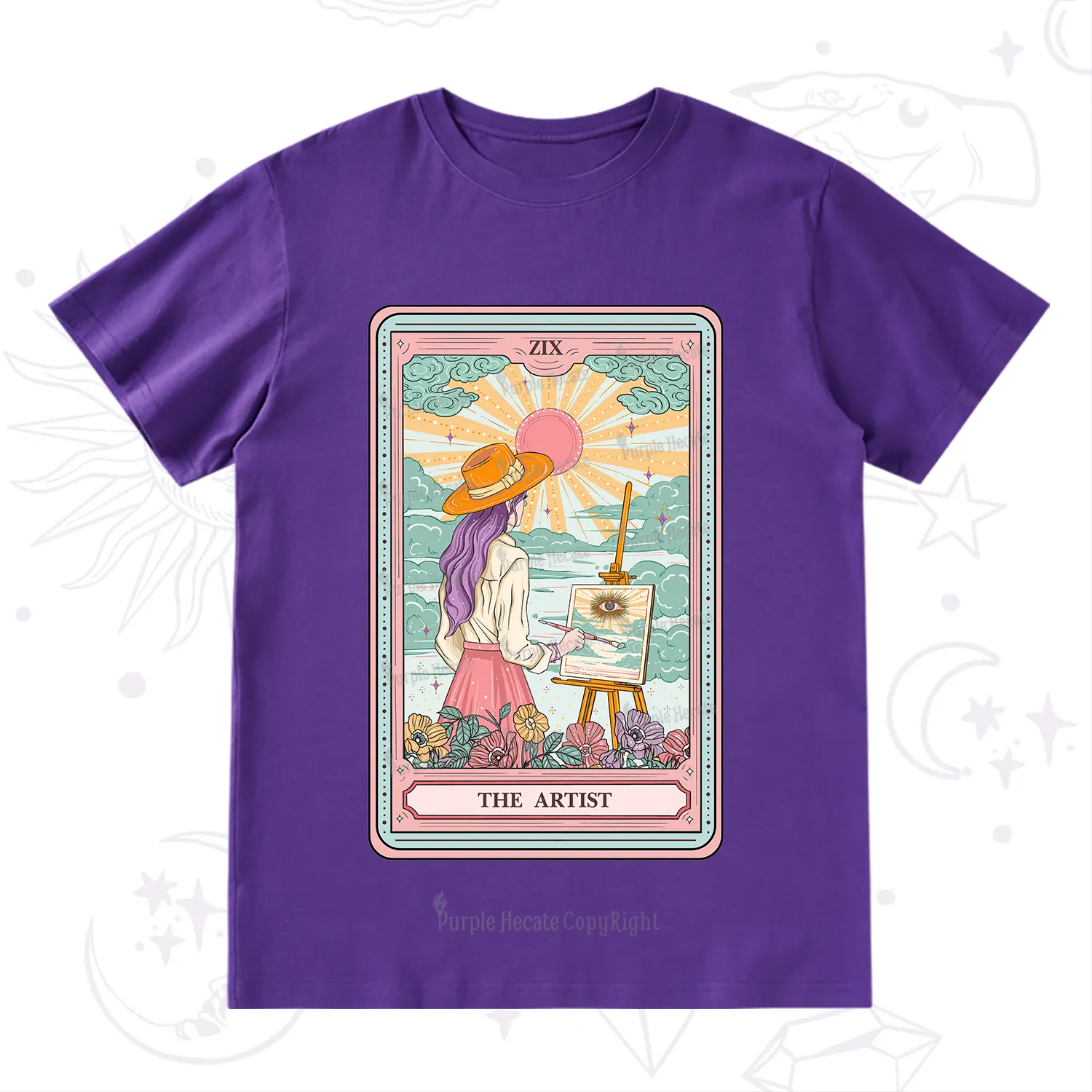 Purplehecate The Artist Tarot T-Shirt