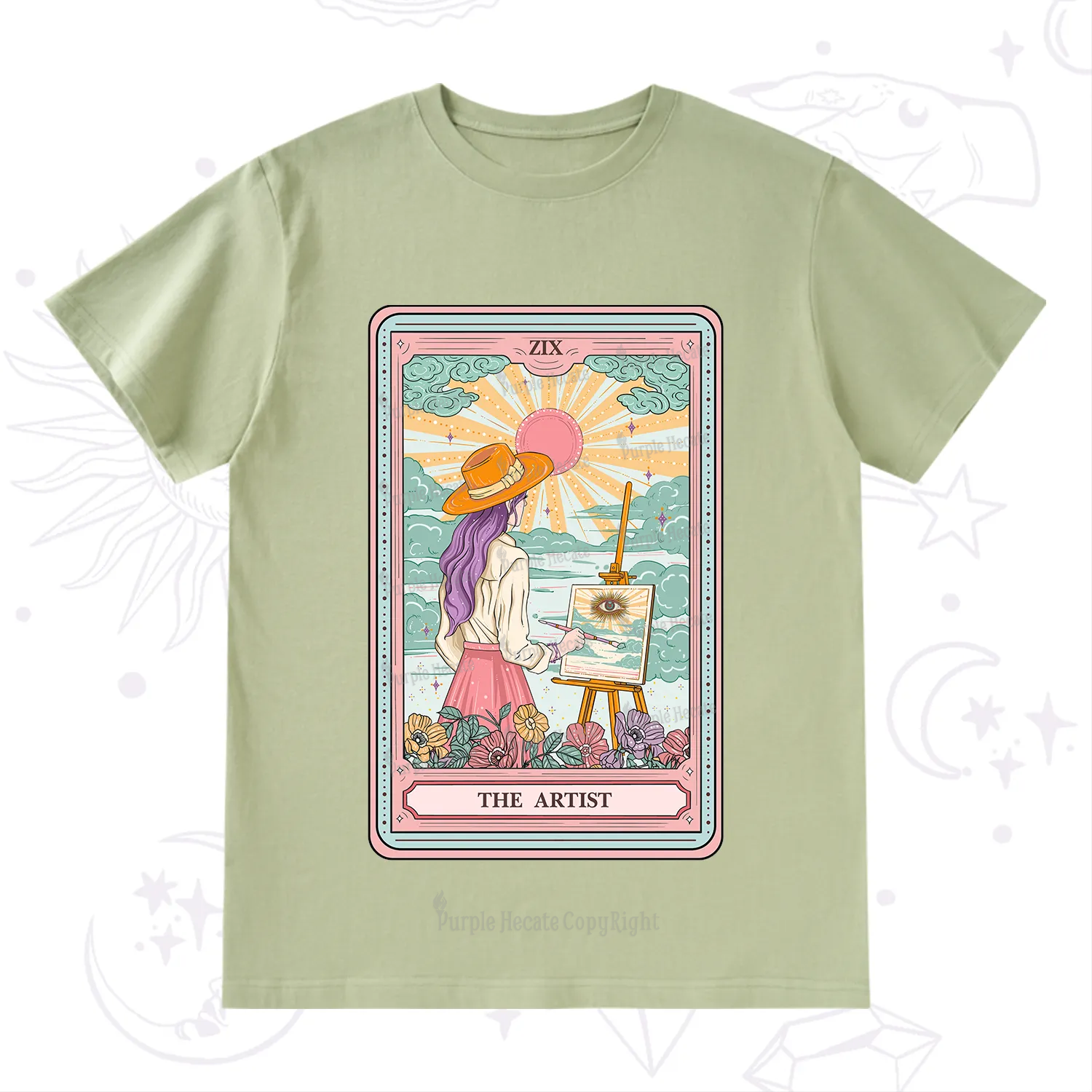 Purplehecate The Artist Tarot T-Shirt