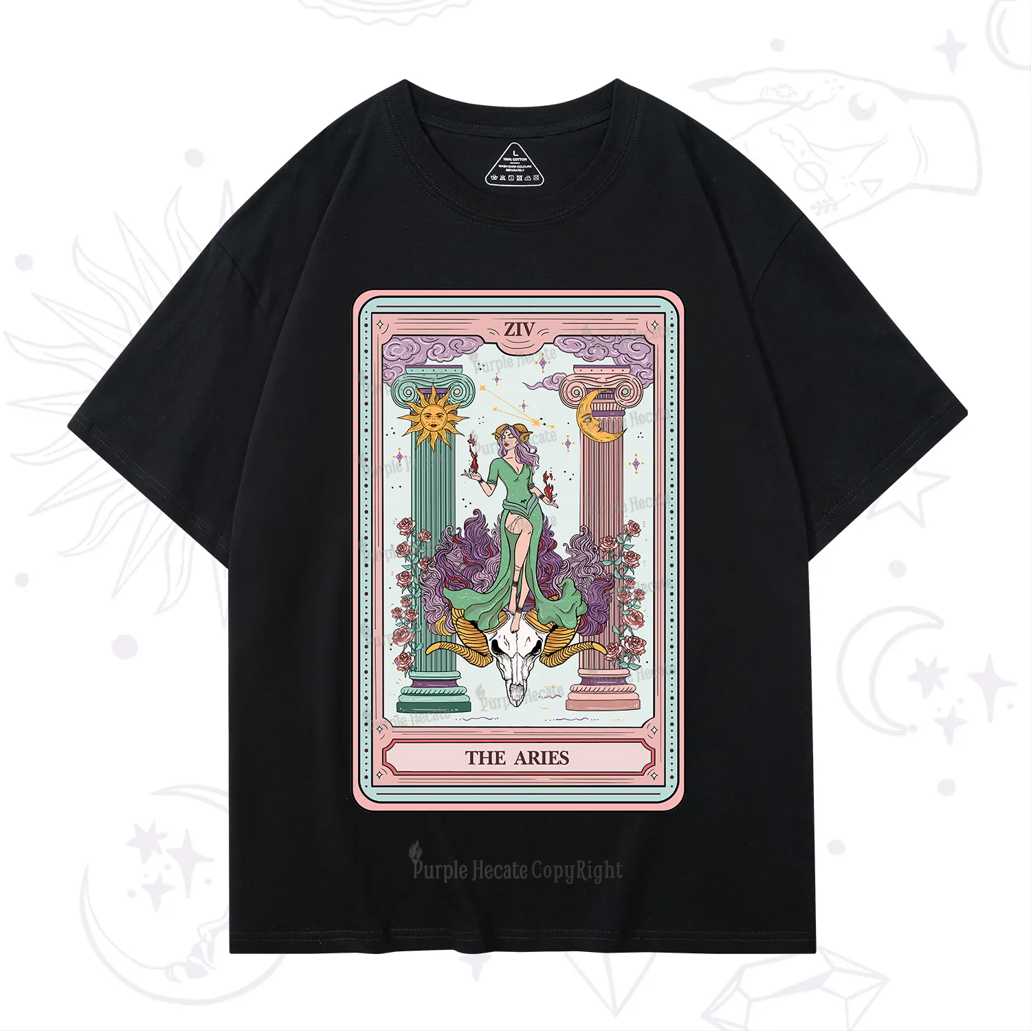 Purplehecate The Aries Goddess Tarot T-Shirt