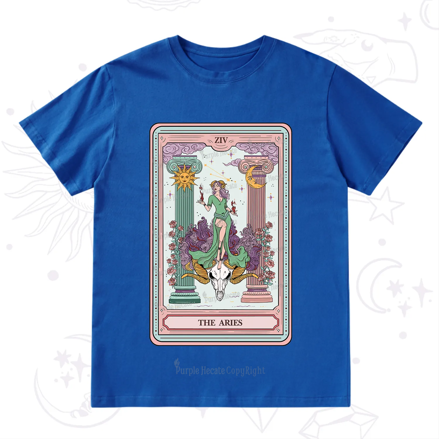 Purplehecate The Aries Goddess Tarot T-Shirt