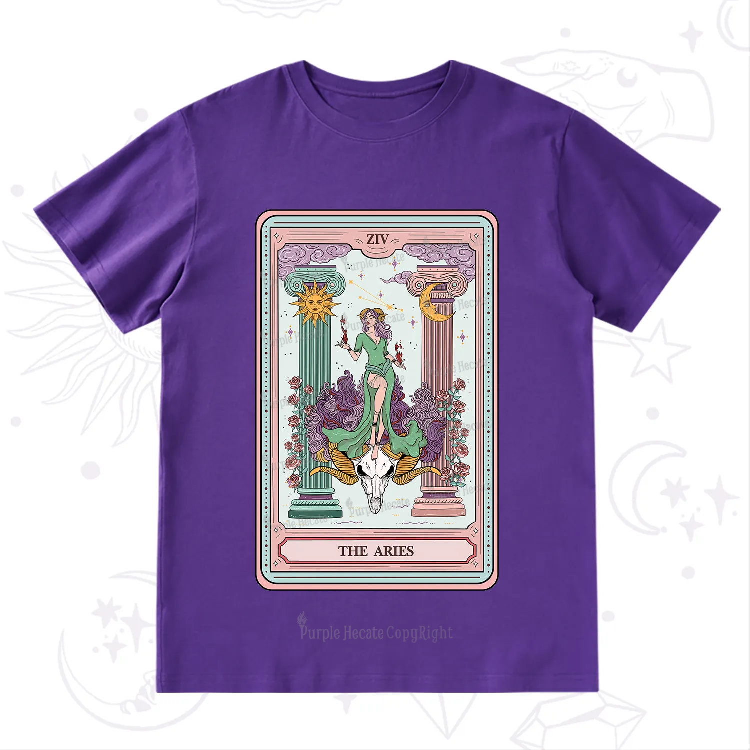 Purplehecate The Aries Goddess Tarot T-Shirt