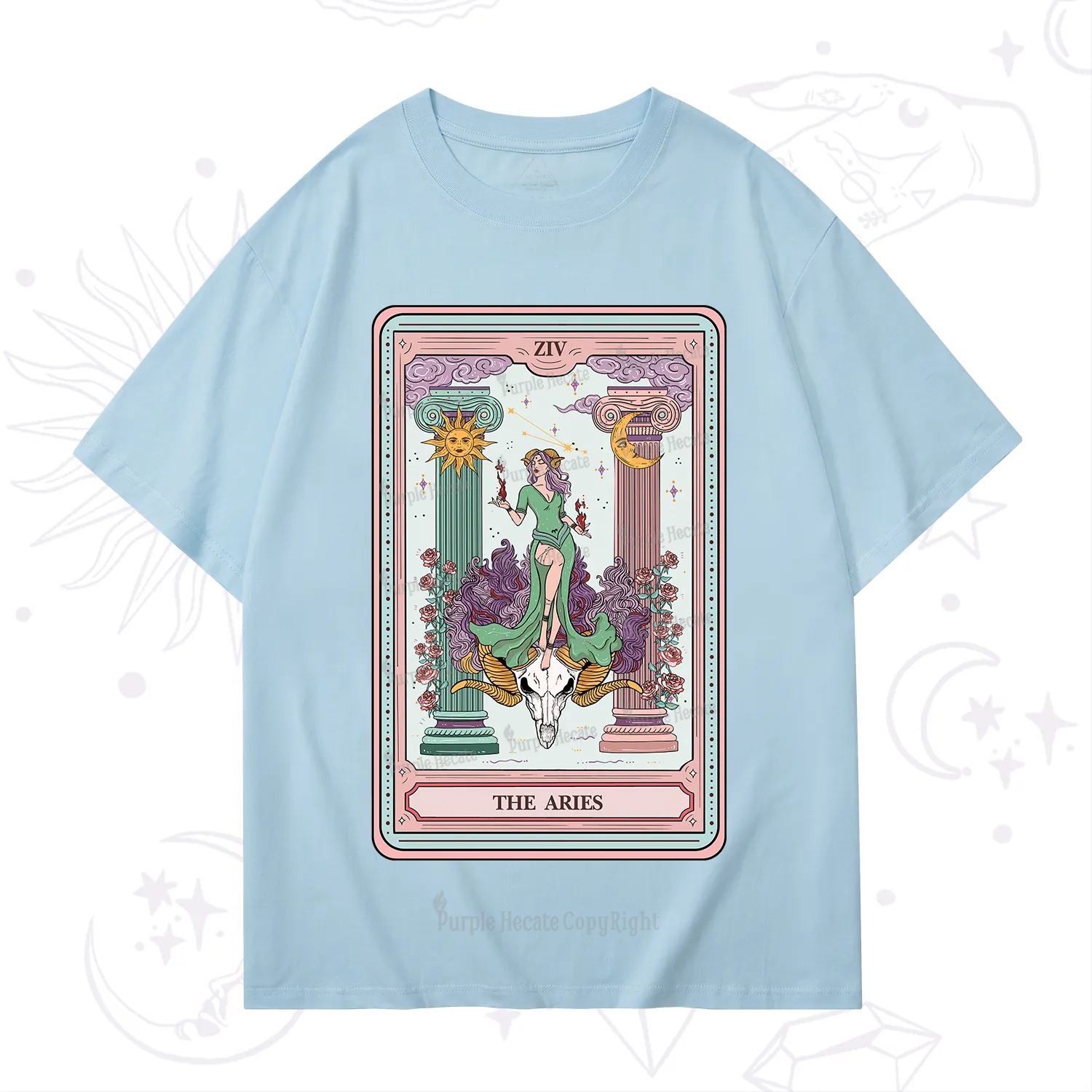 Purplehecate The Aries Goddess Tarot T-Shirt