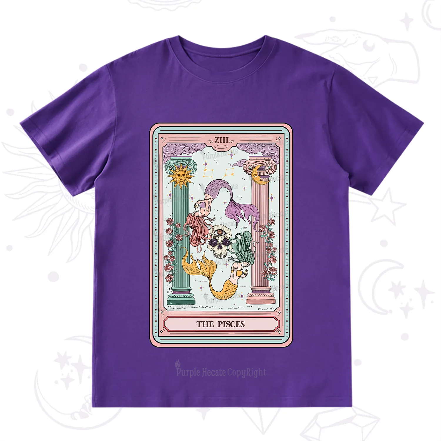 Purplehecate The Pisces Goddess Tarot T-Shirt