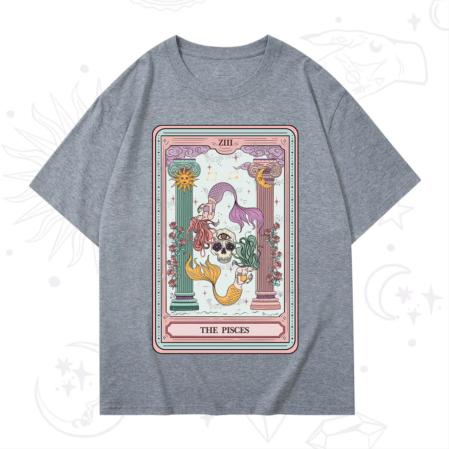 Purplehecate The Pisces Goddess Tarot T-Shirt
