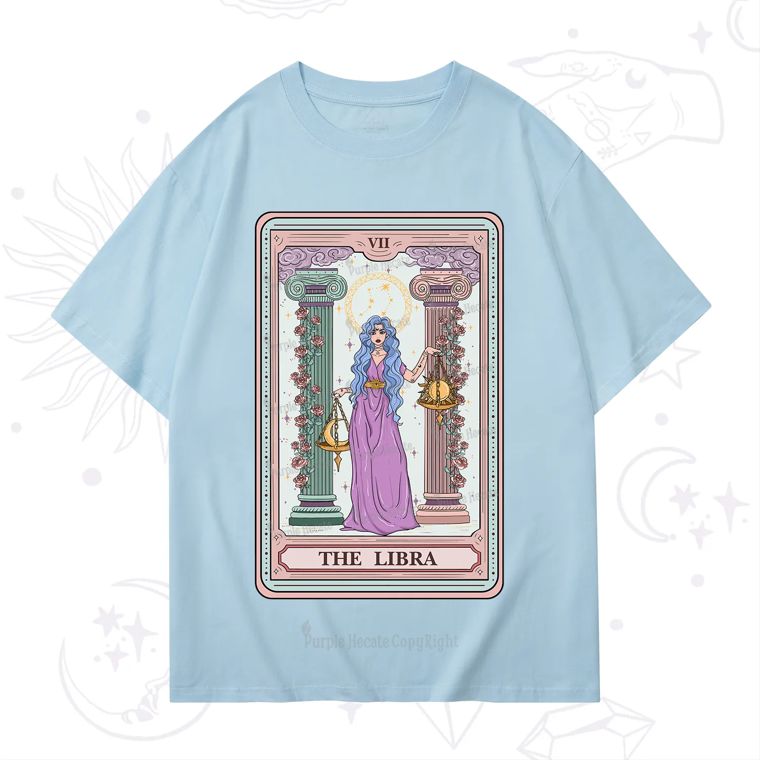 Purplehecate The Libra Goddess Tarot T-Shirt