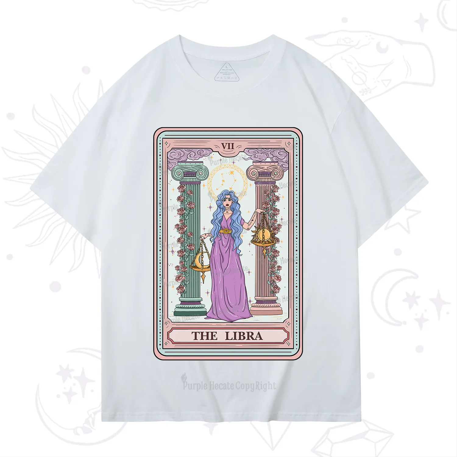Purplehecate The Libra Goddess Tarot T-Shirt