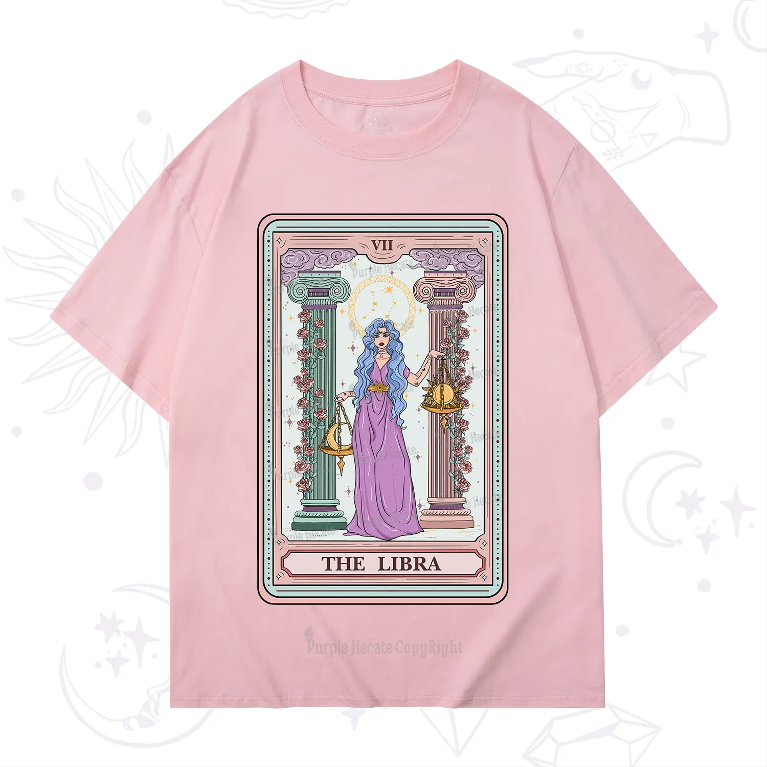 Purplehecate The Libra Goddess Tarot T-Shirt