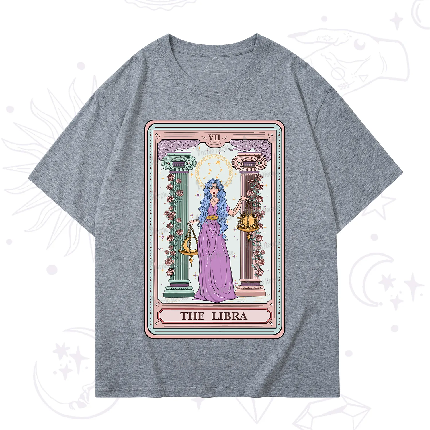 Purplehecate The Libra Goddess Tarot T-Shirt