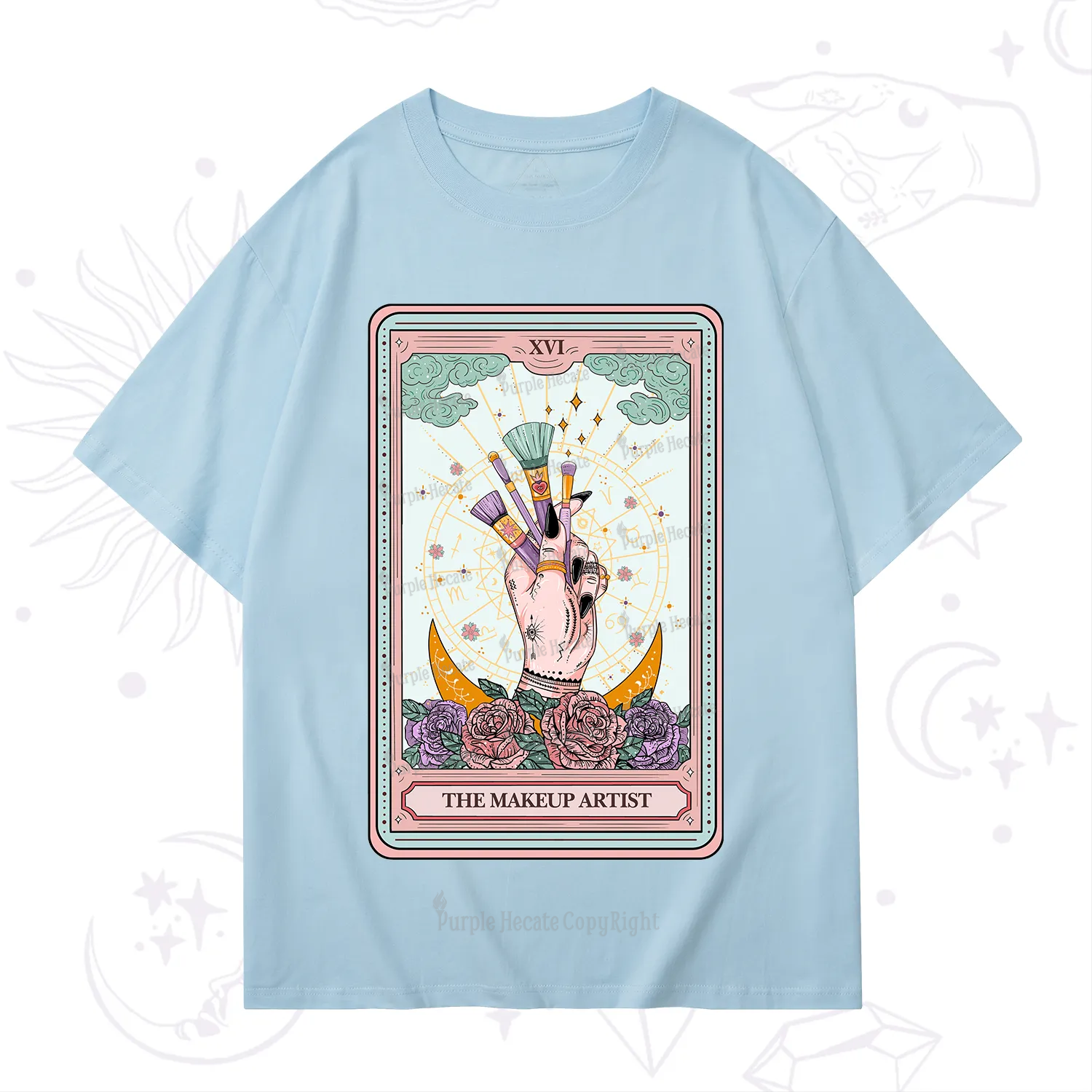 Purplehecate The Makeup Artist Life Tarot T-Shirt