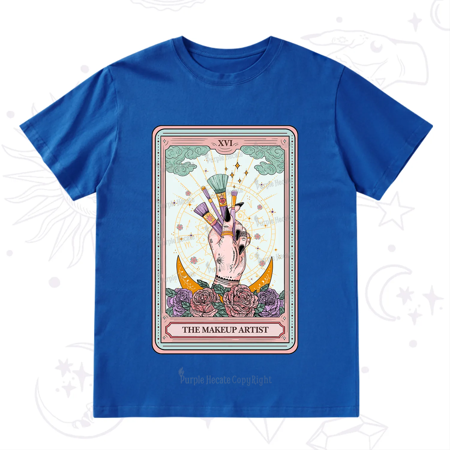 Purplehecate The Makeup Artist Life Tarot T-Shirt