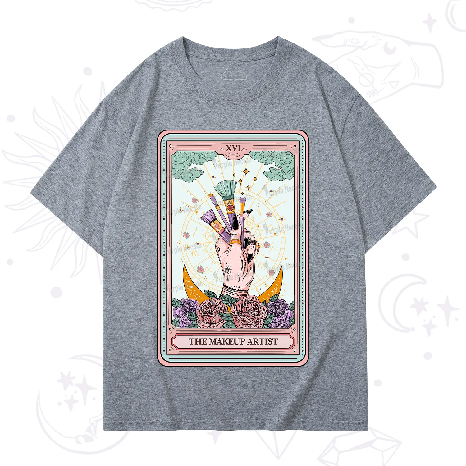 Purplehecate The Makeup Artist Life Tarot T-Shirt