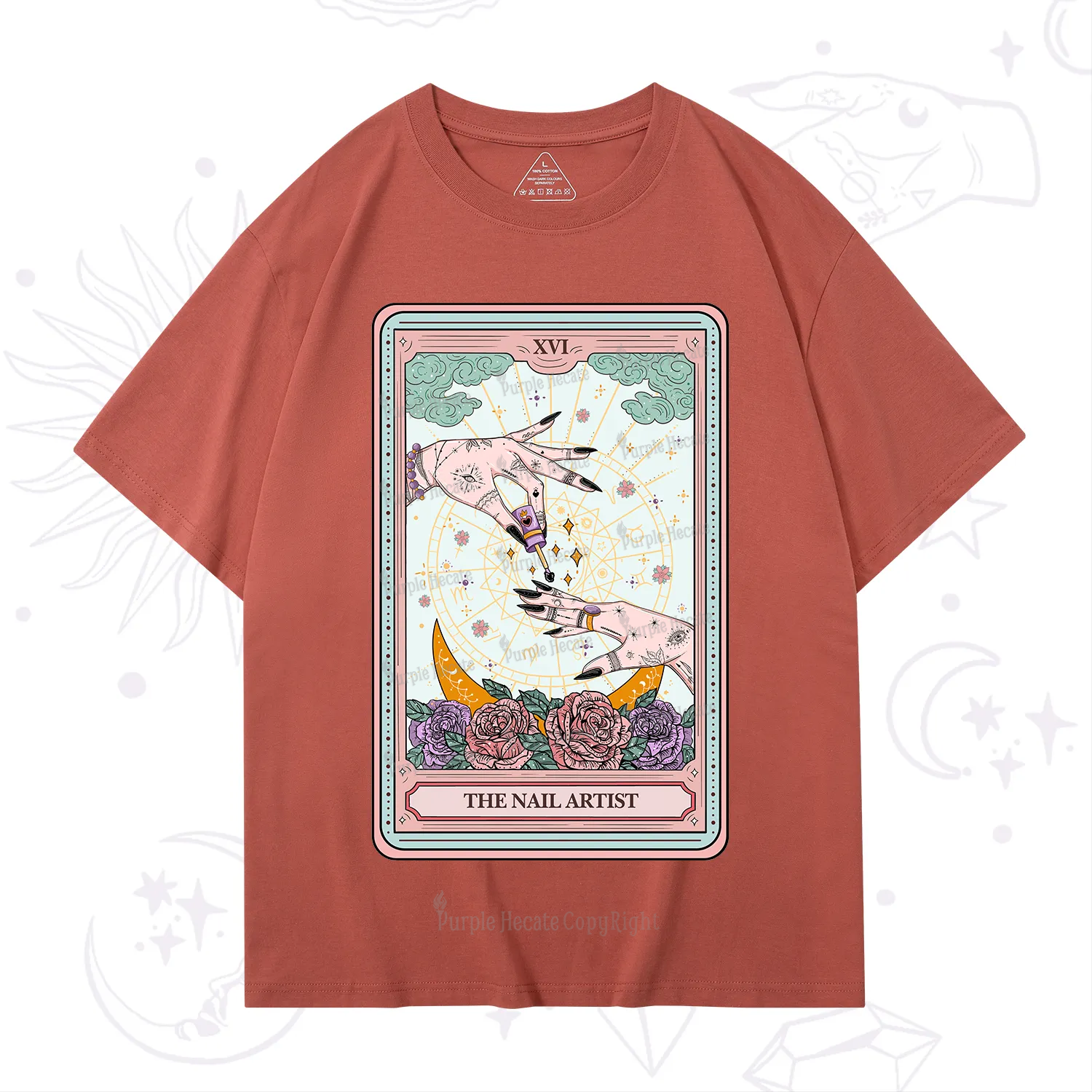 Purplehecate The Nail Artist Tarot T-Shirt