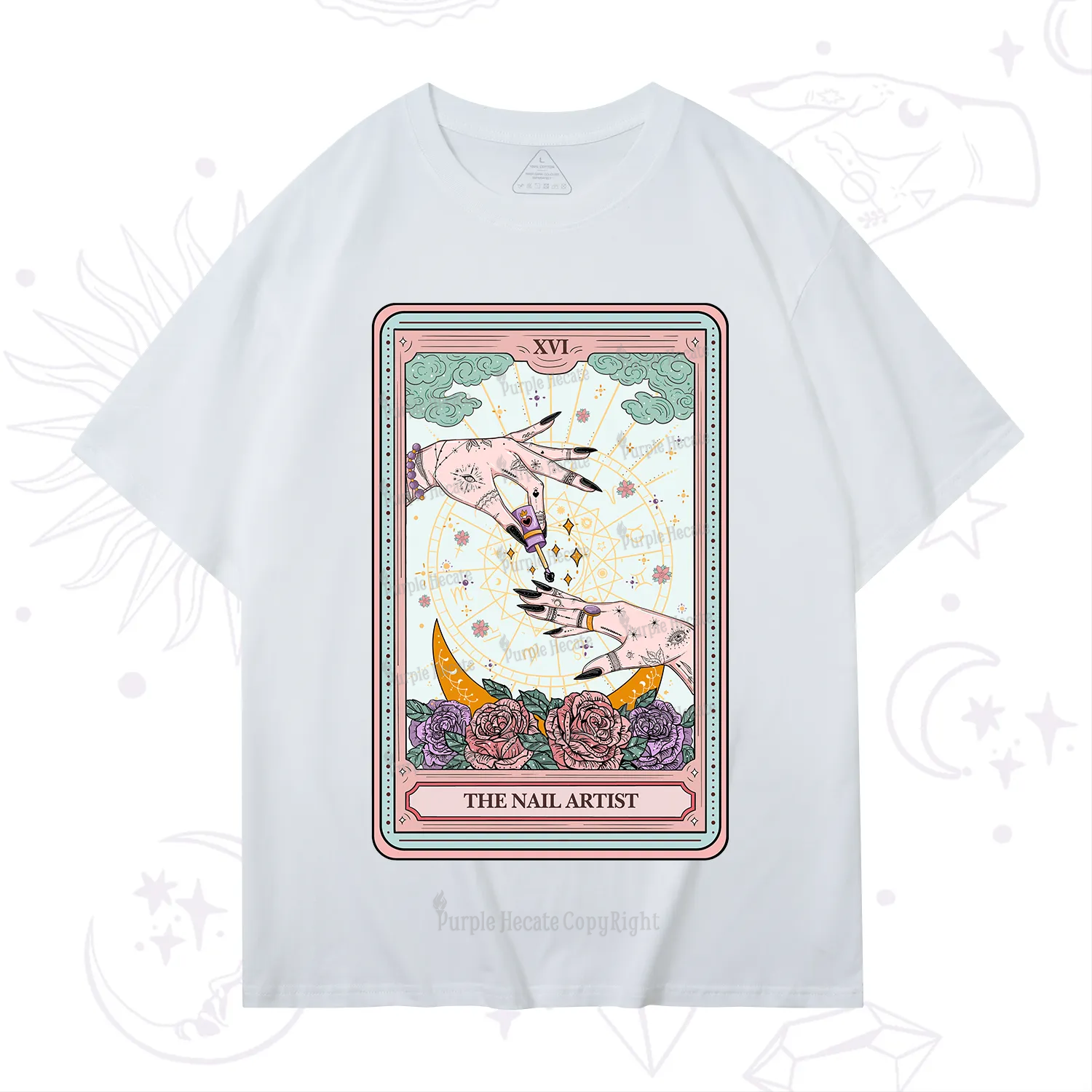 Purplehecate The Nail Artist Tarot T-Shirt
