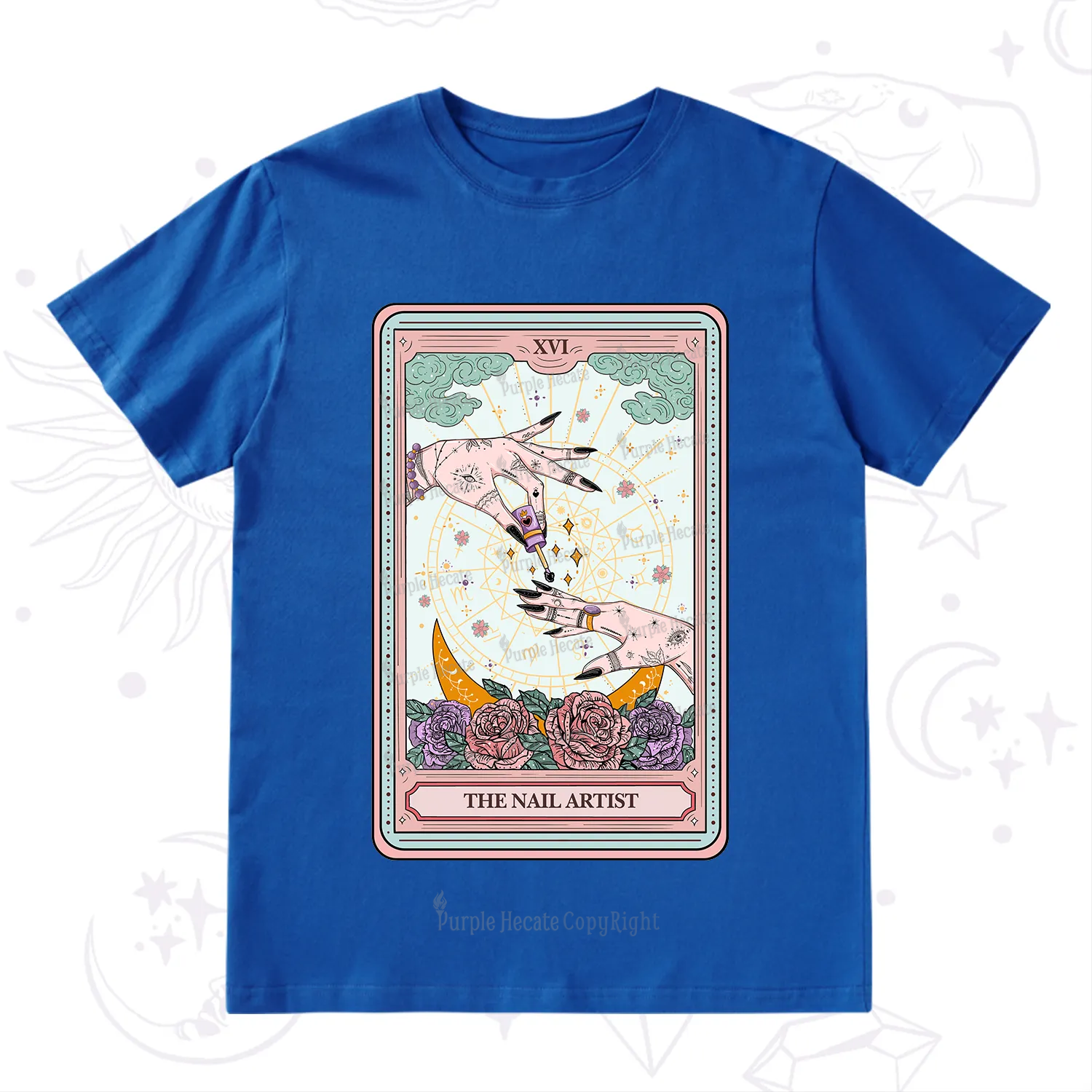 Purplehecate The Nail Artist Tarot T-Shirt