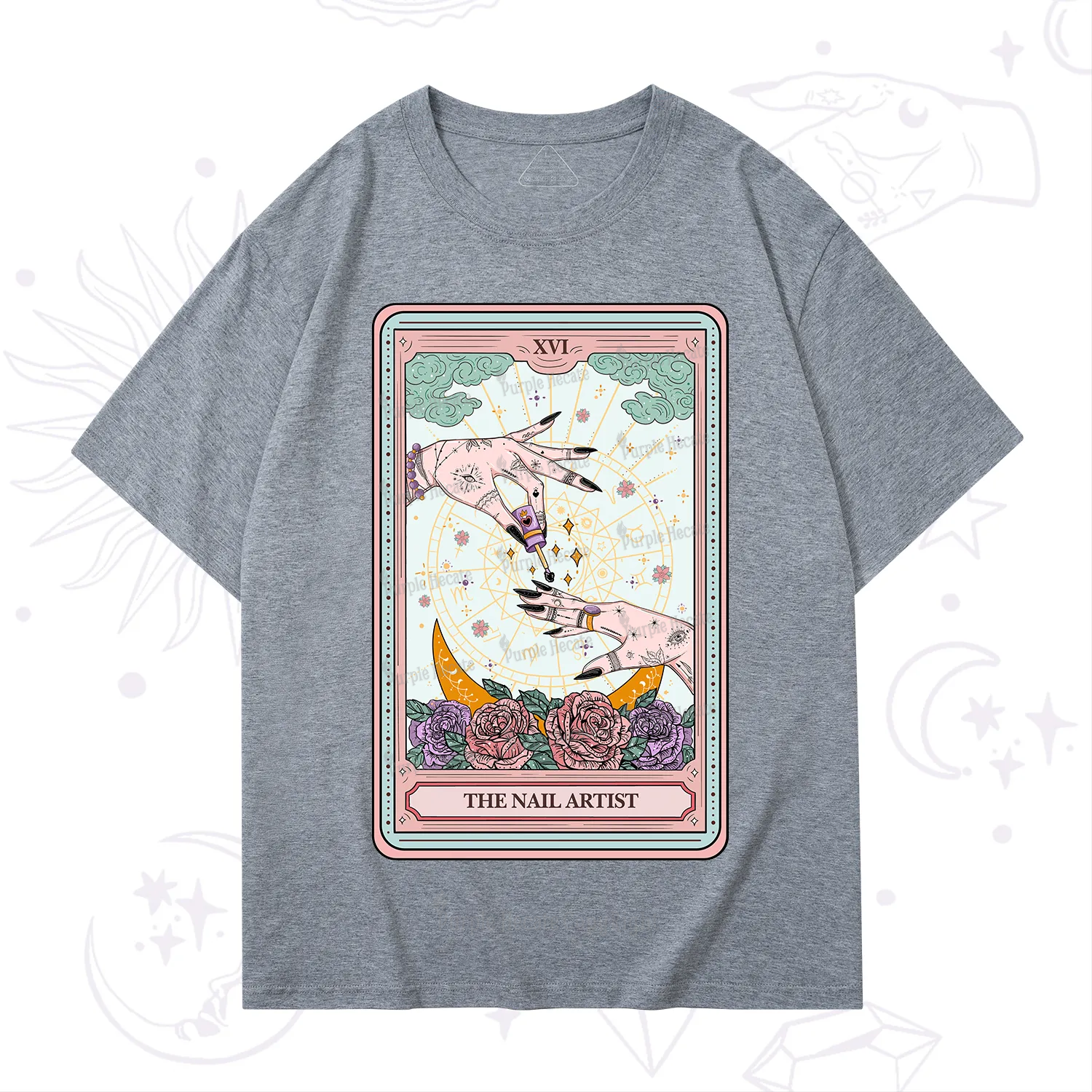 Purplehecate The Nail Artist Tarot T-Shirt
