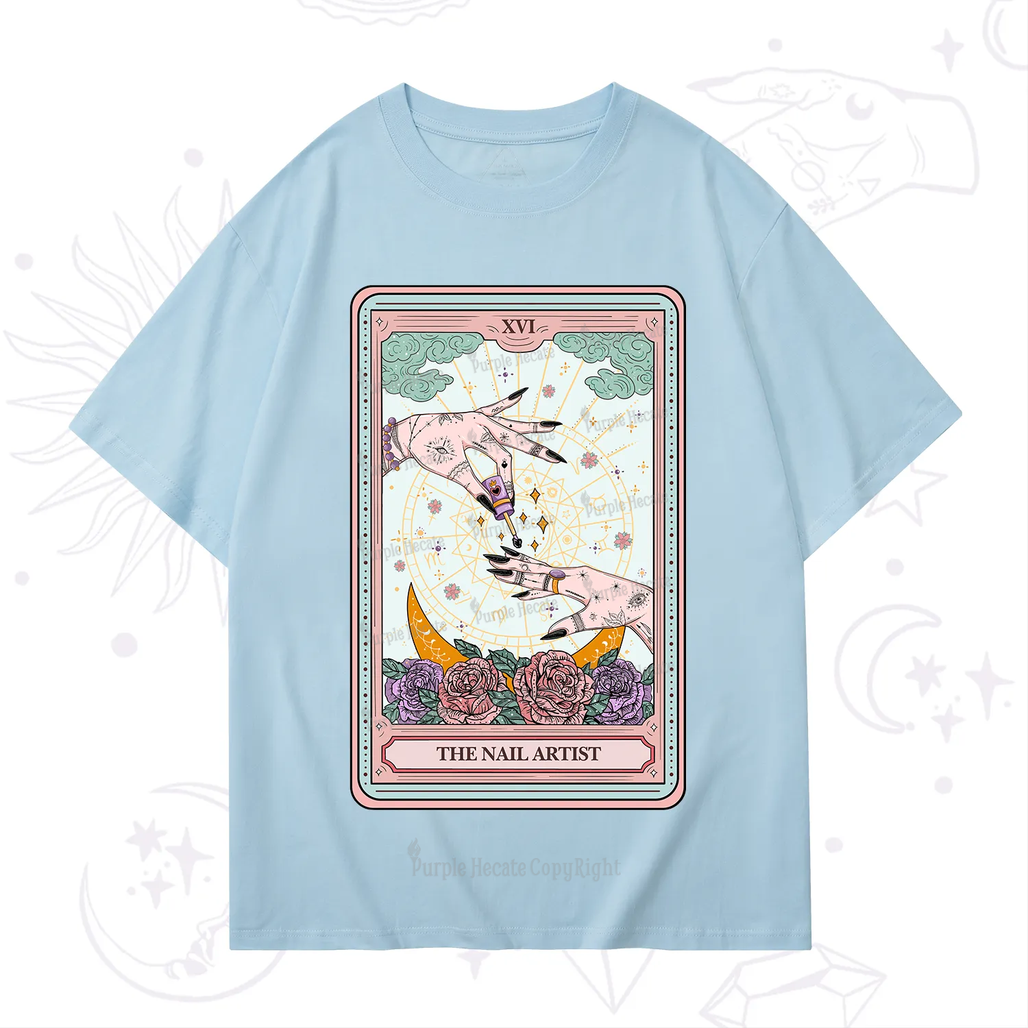 Purplehecate The Nail Artist Tarot T-Shirt