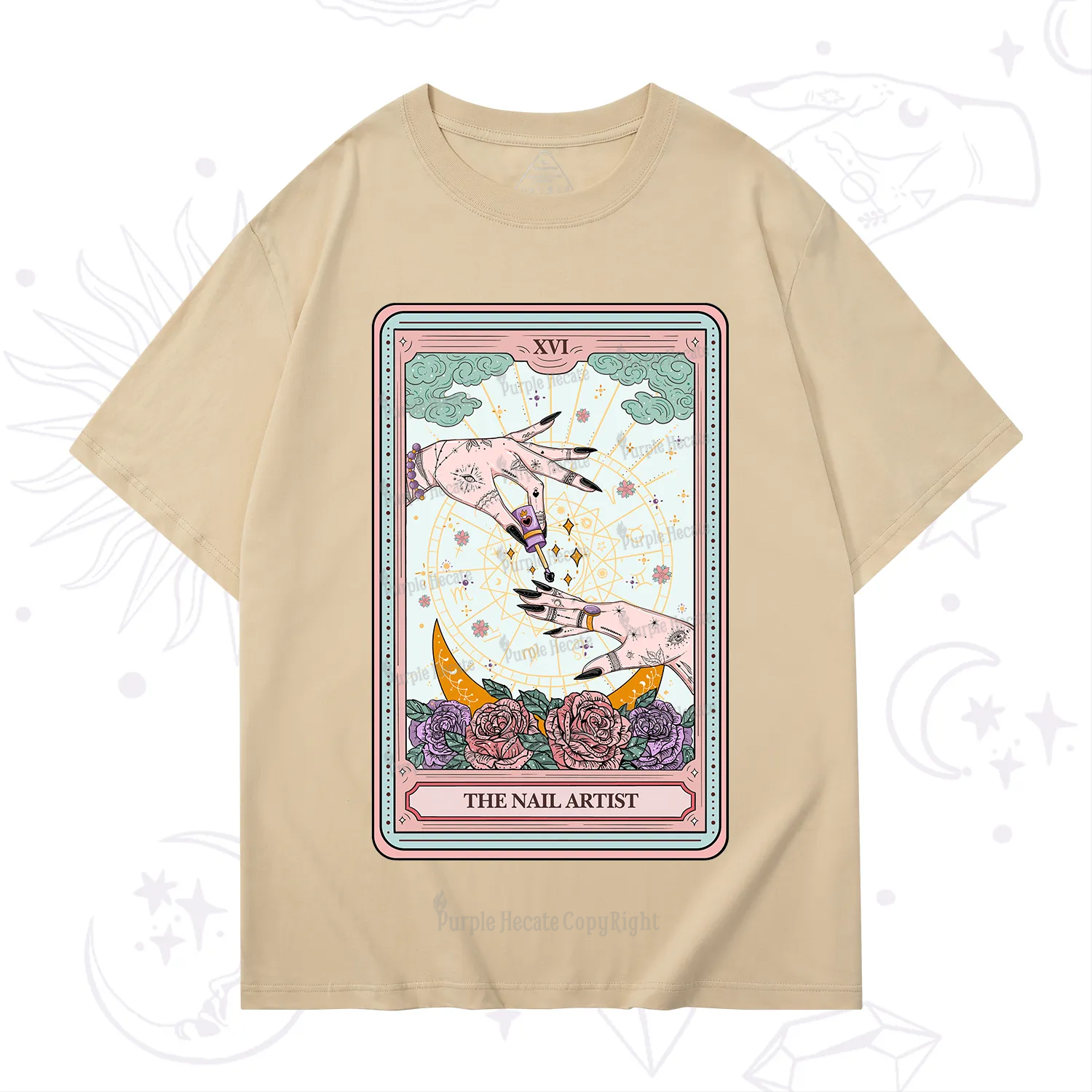 Purplehecate The Nail Artist Tarot T-Shirt