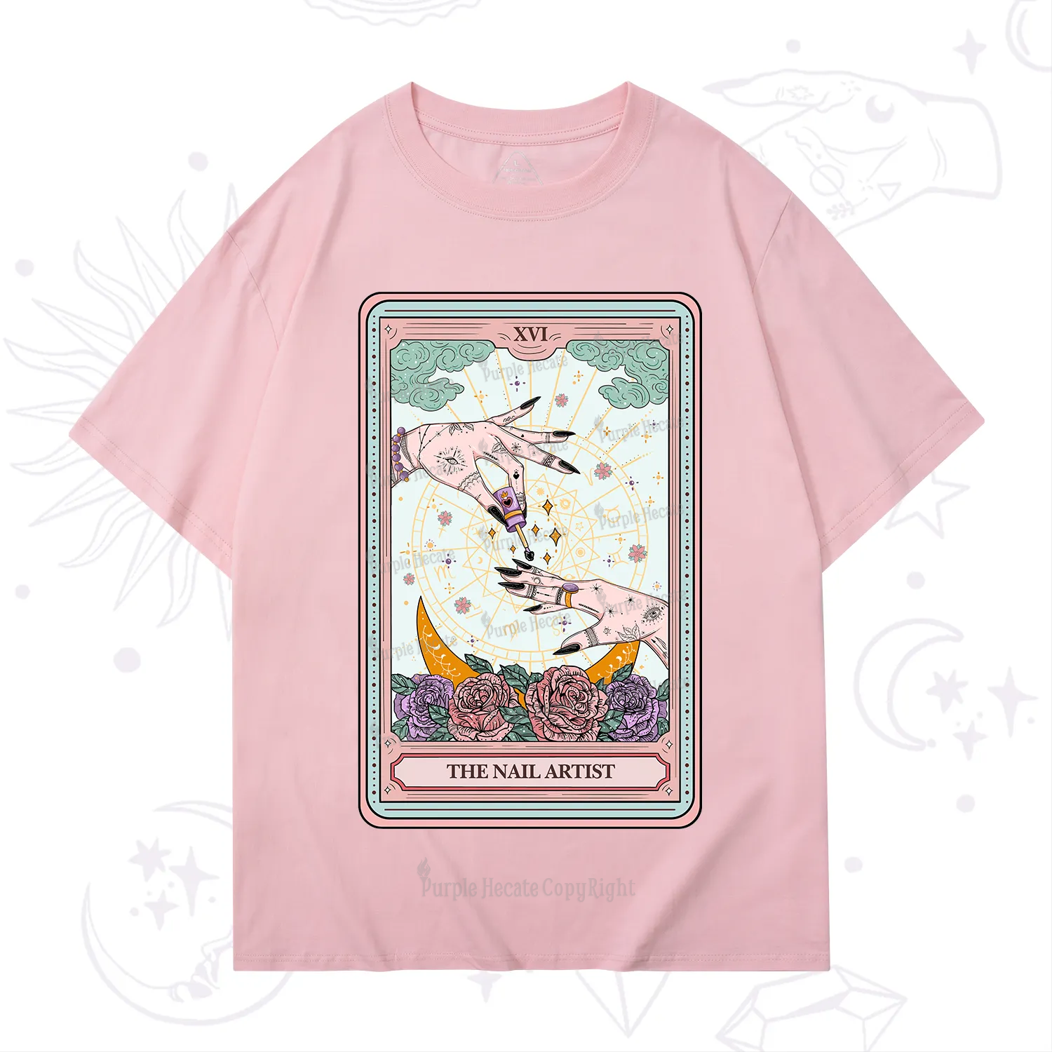 Purplehecate The Nail Artist Tarot T-Shirt