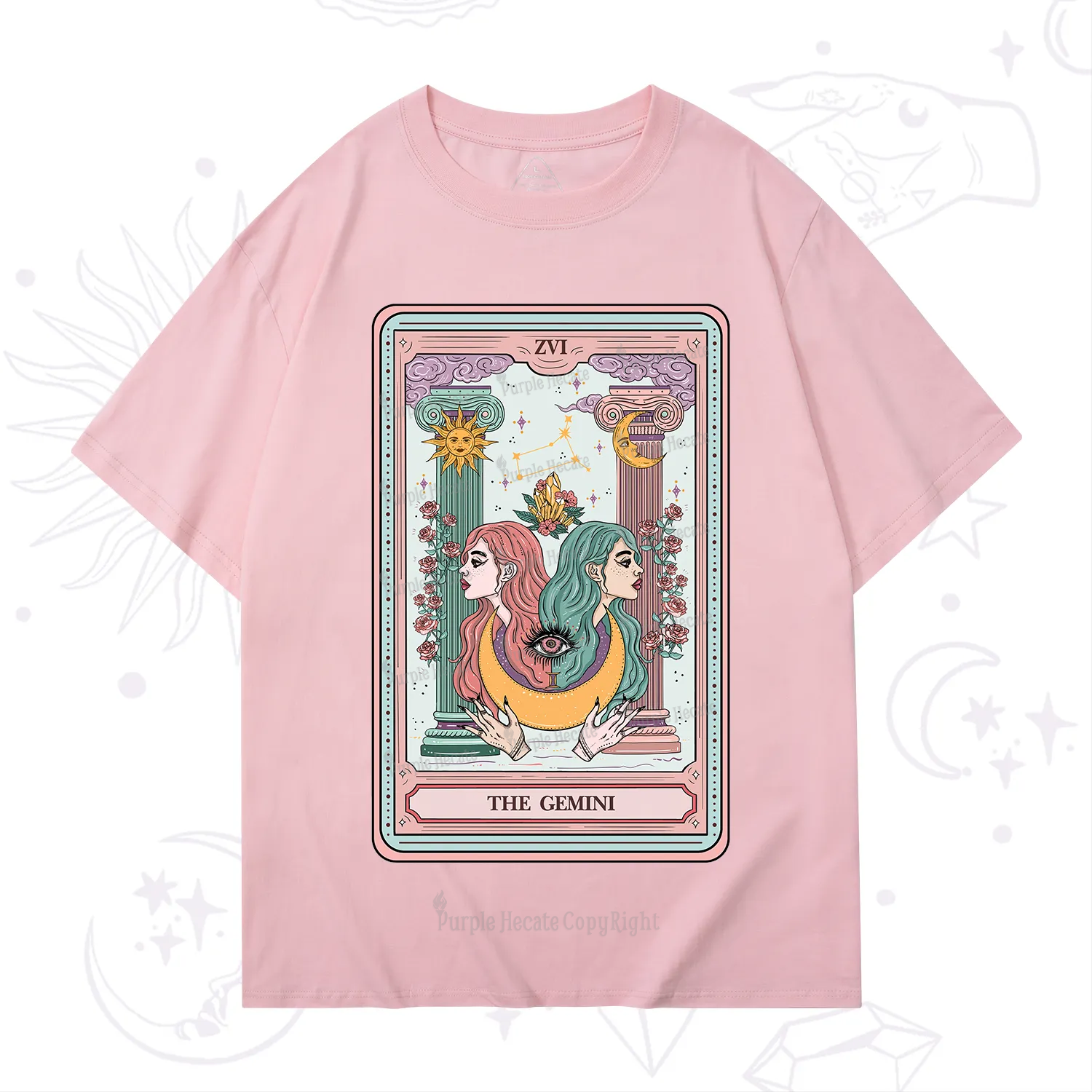 Purplehecate The Gemini Goddess Tarot T-Shirt