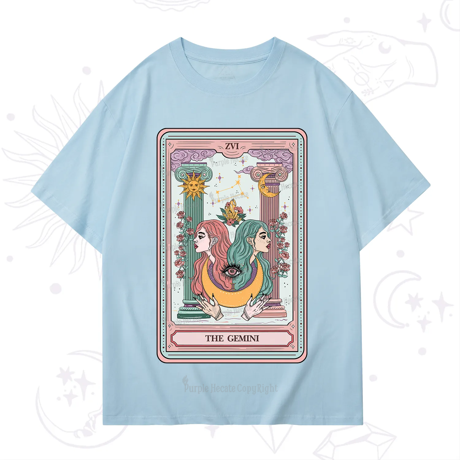 Purplehecate The Gemini Goddess Tarot T-Shirt