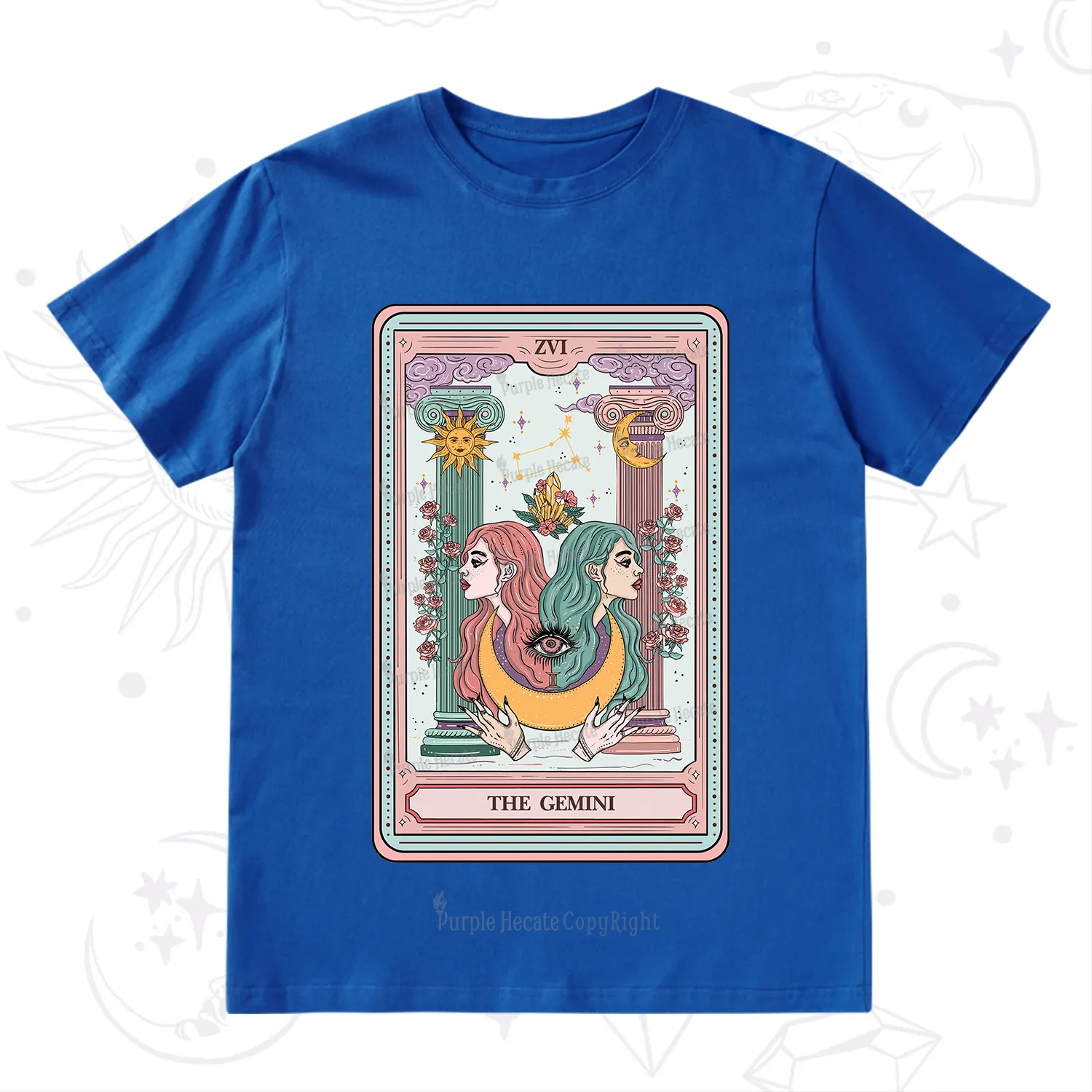 Purplehecate The Gemini Goddess Tarot T-Shirt
